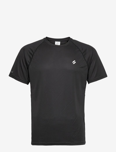 TRAIN ACTIVE SS TEE - sports tops - black
