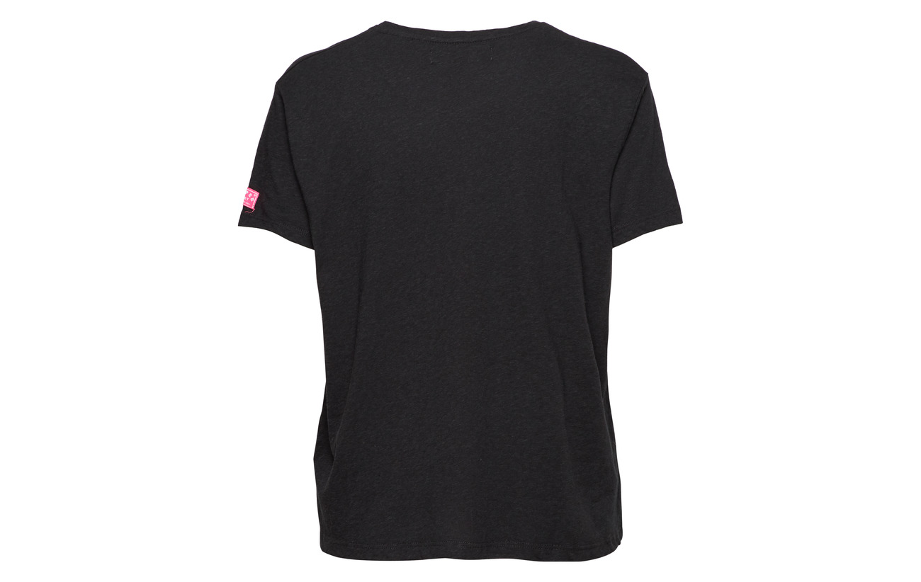 35 Burnout Équipement Viscose Tee Polyester Pink Knot Fluro 65 Superdry pnq8TAwx