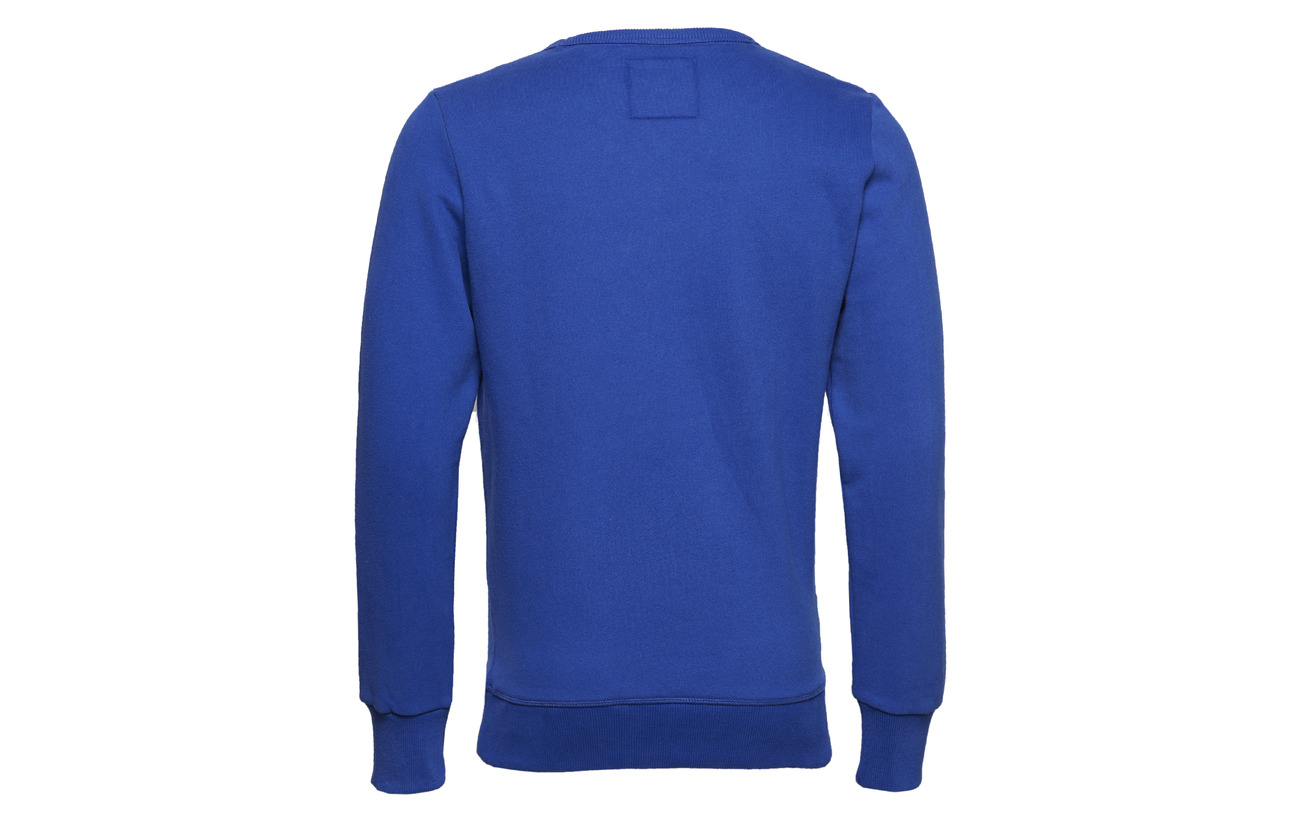 Vintage Cobalt Superdry Blast Crew Logo Blue Panel Stripe PwddxqSR