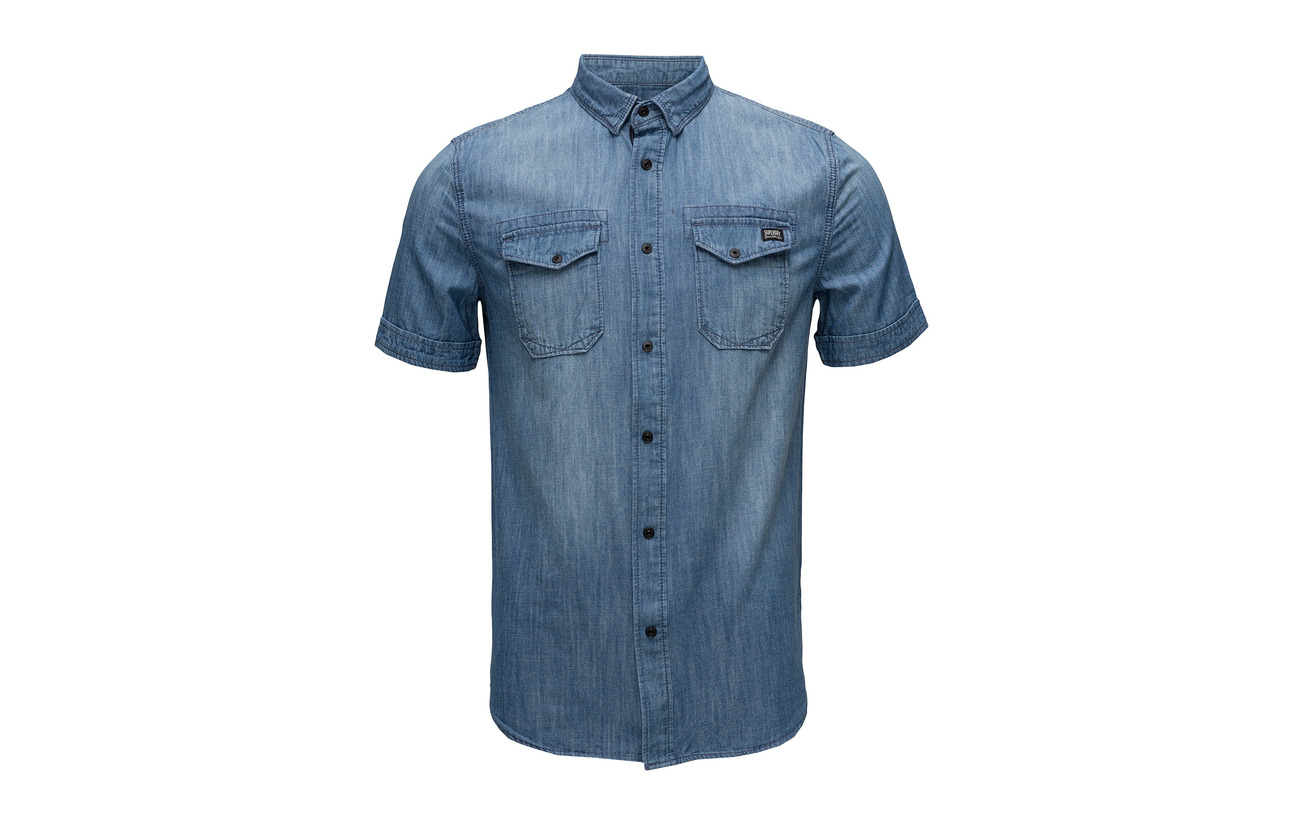 s Superdry Shirt S Mid Vintage Denim Dragway wqT8x0zR8E