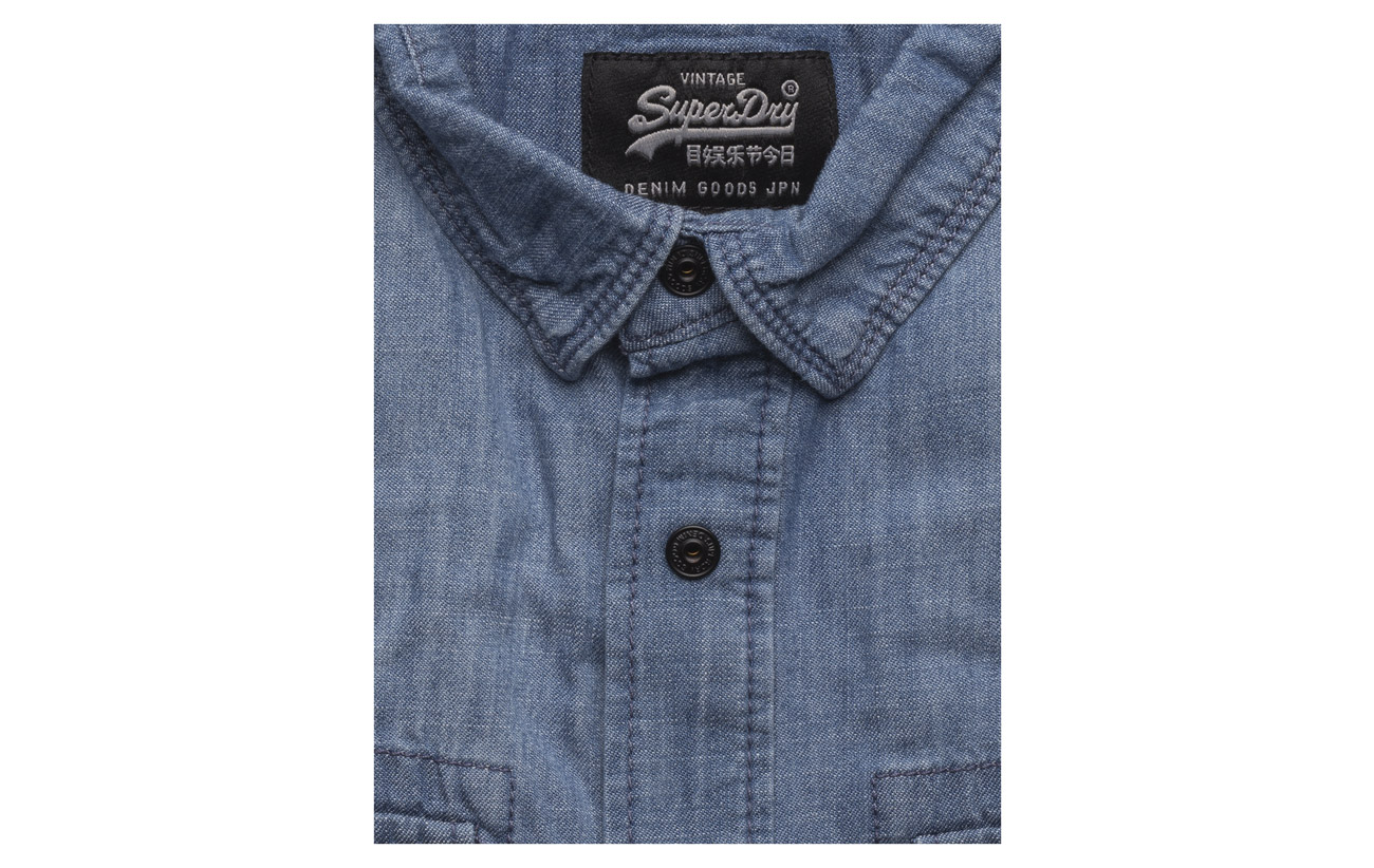s Superdry Shirt S Mid Vintage Denim Dragway wqT8x0zR8E
