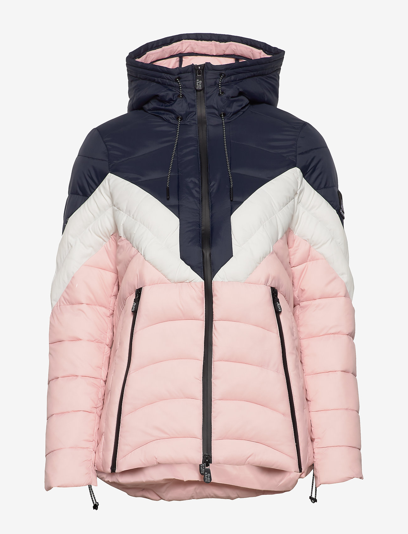 Colour Block Eclipse Padded Jacket (Chalk Pink) (1199 kr Superdry COLOUR BLOCK ECLIPSE PADDED JACKET Vinterjacka
