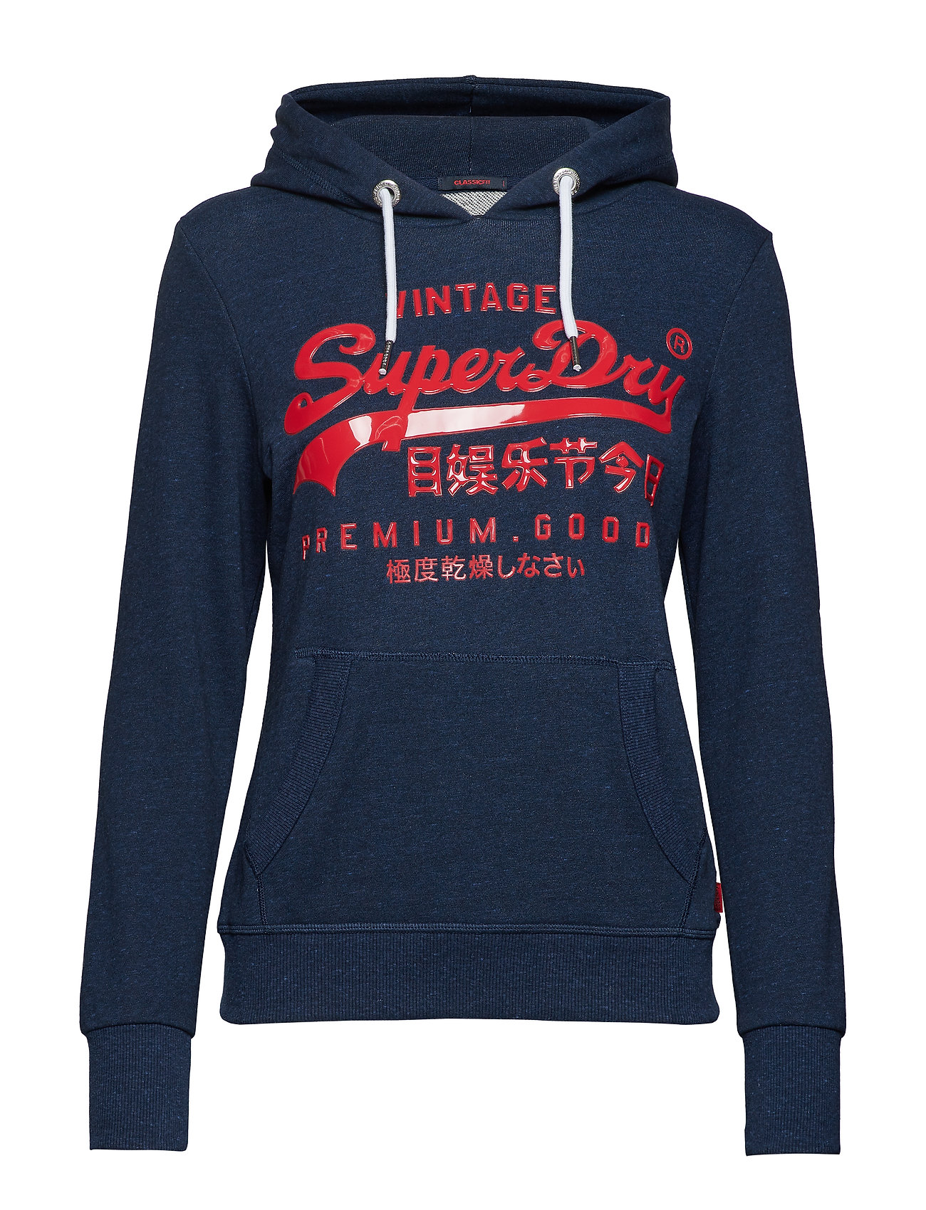 Premium Goods Gloss Entry Hood Hoodie Trui Blauw Superdry superdry kopen in de aanbieding