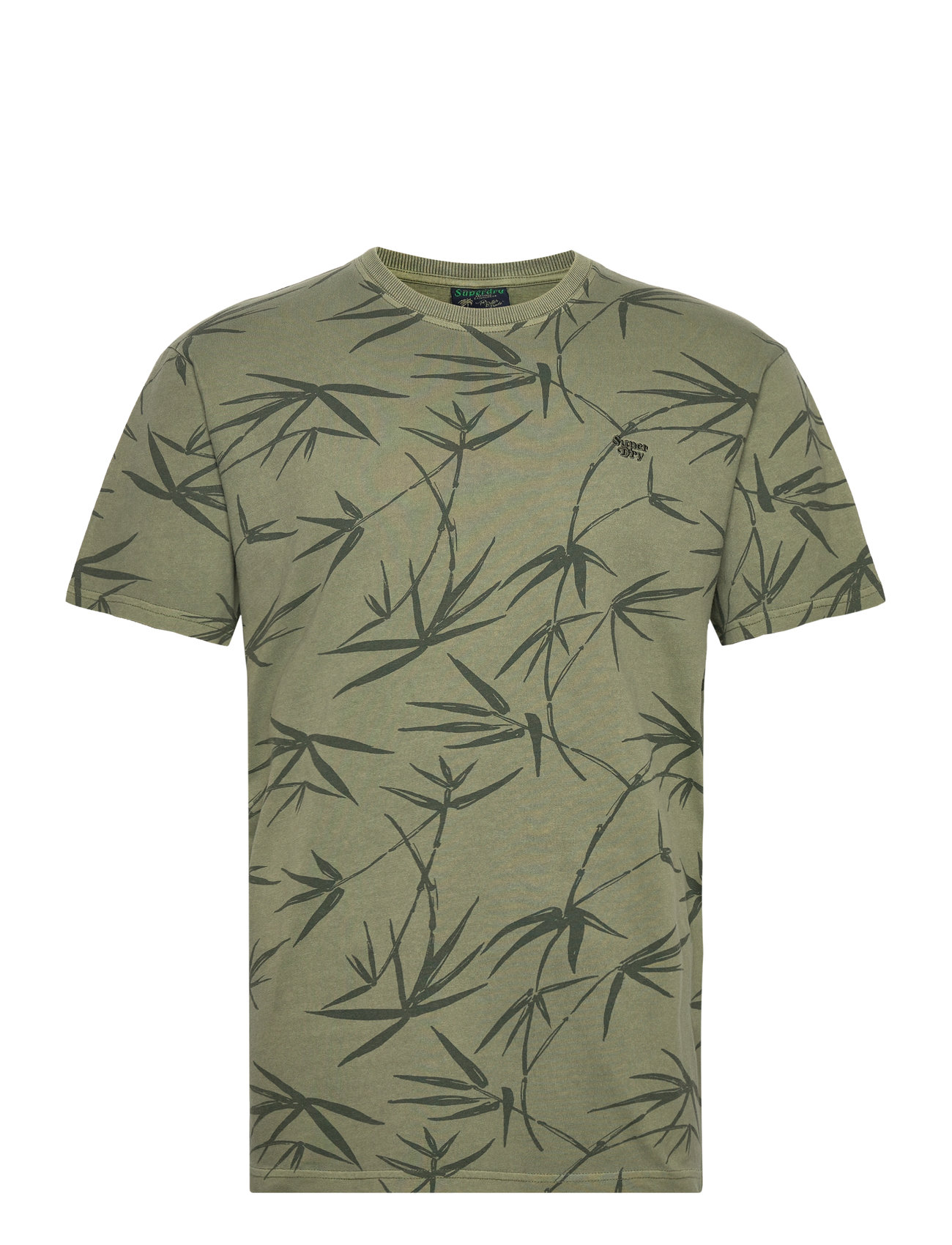 Vintage Overdye Printed Tee Green Superdry