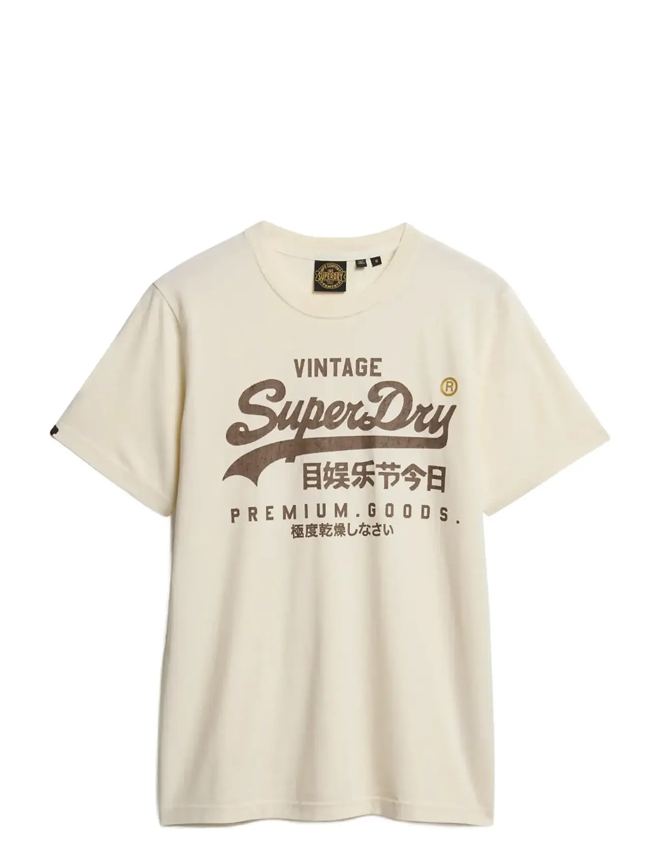 SUPERDRY Vl Workwear Relaxed Tee Cream - S - Herren