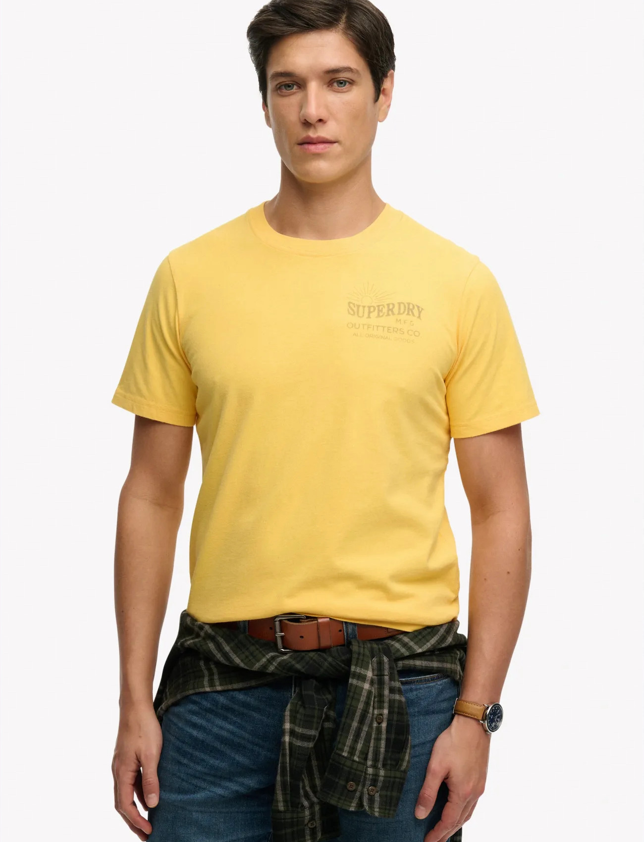 Superdry Outdoors Mountain Rlxd Tee, XL, Yellow, T-Shirts > Kortærmede, Herre
