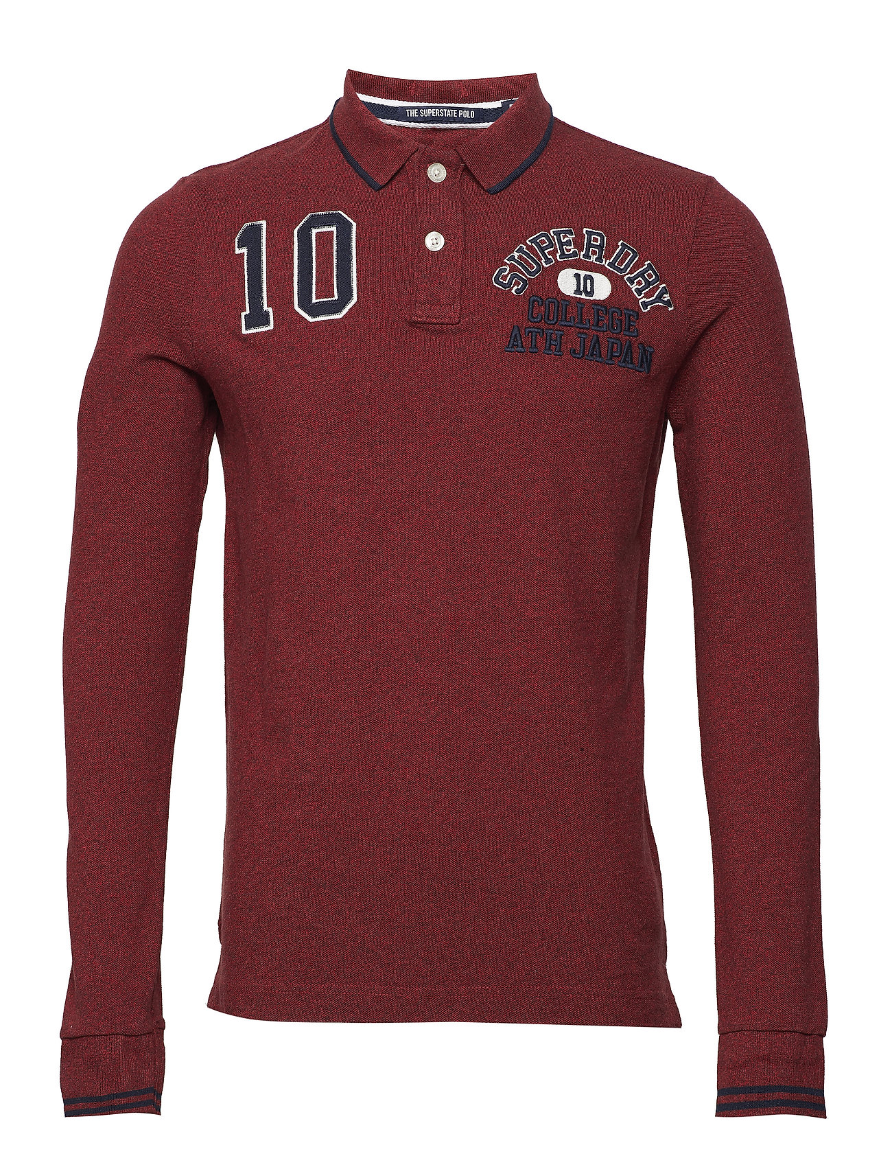 Classic Superstate L/S Polo Polos Long-sleeved Punainen Superdry