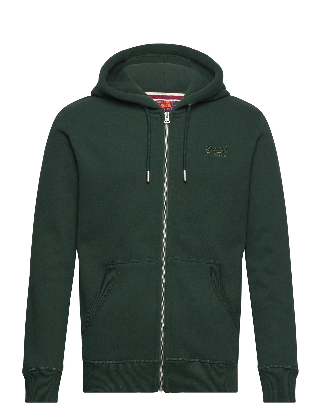 Superdry Essential Logo Zip Hoodie Khaki Green