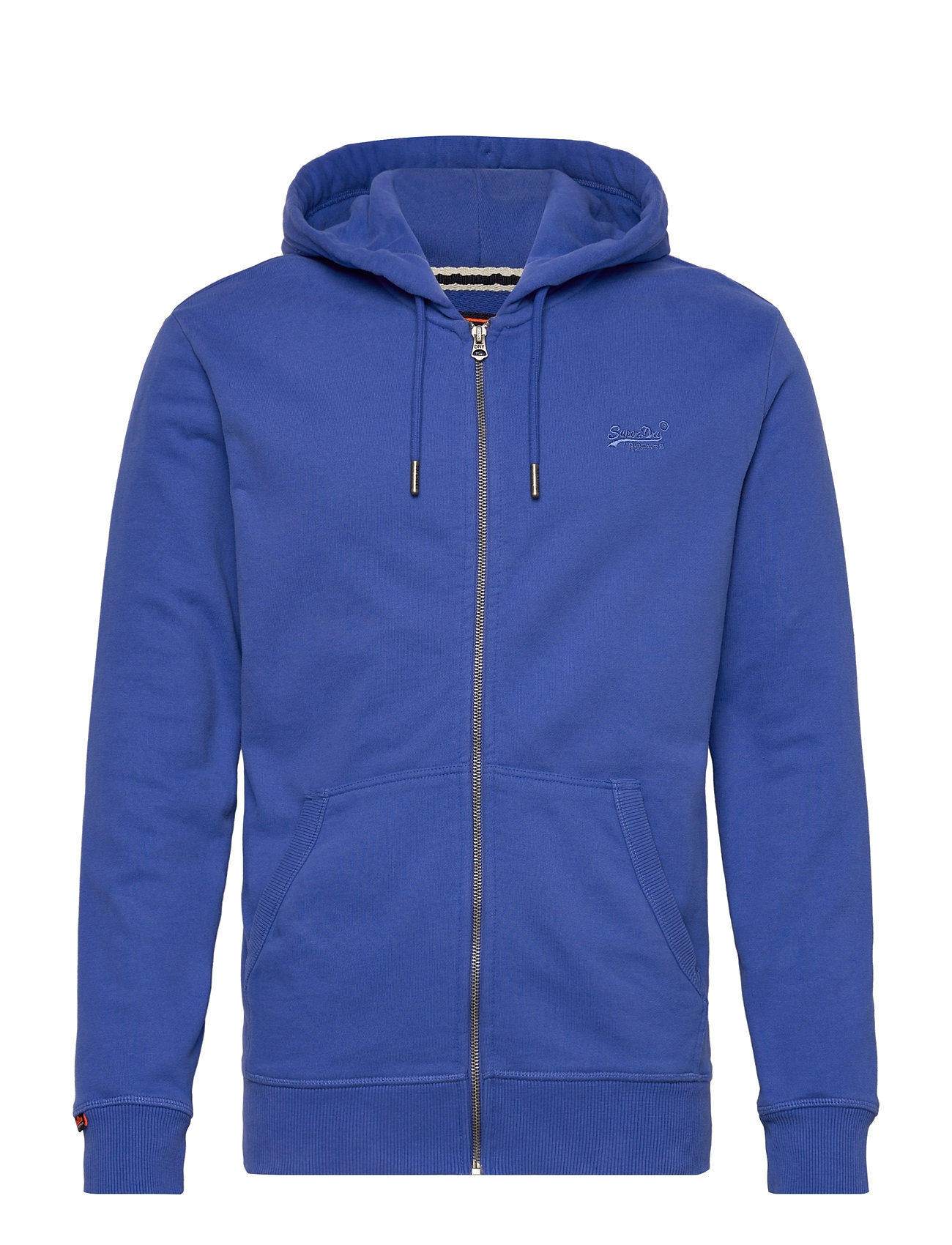 Superdry Essential Logo Zip Hoodie Hb Blå