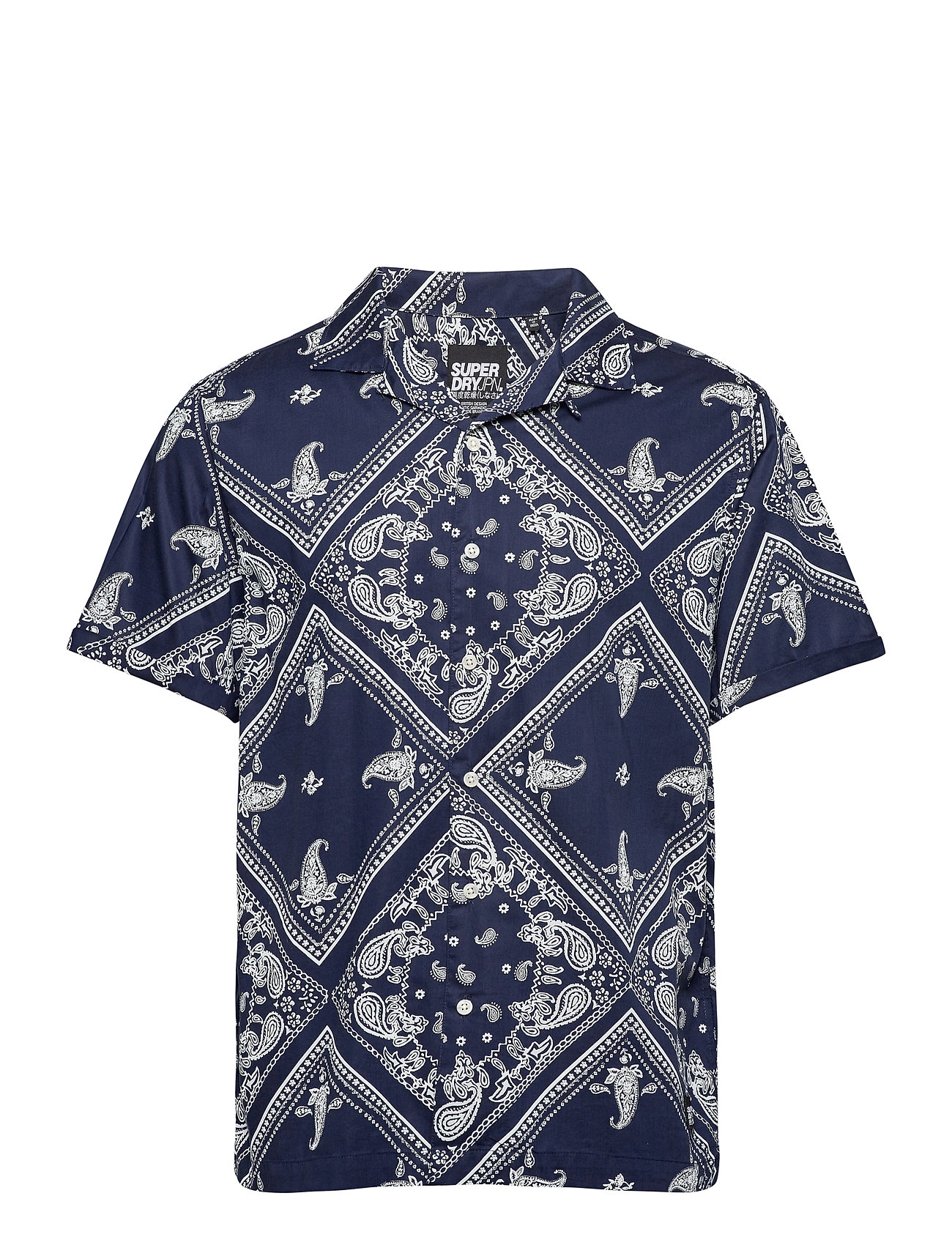Ss Hawaiian Box Fit Shirt Lyhythihainen Paita Sininen Superdry