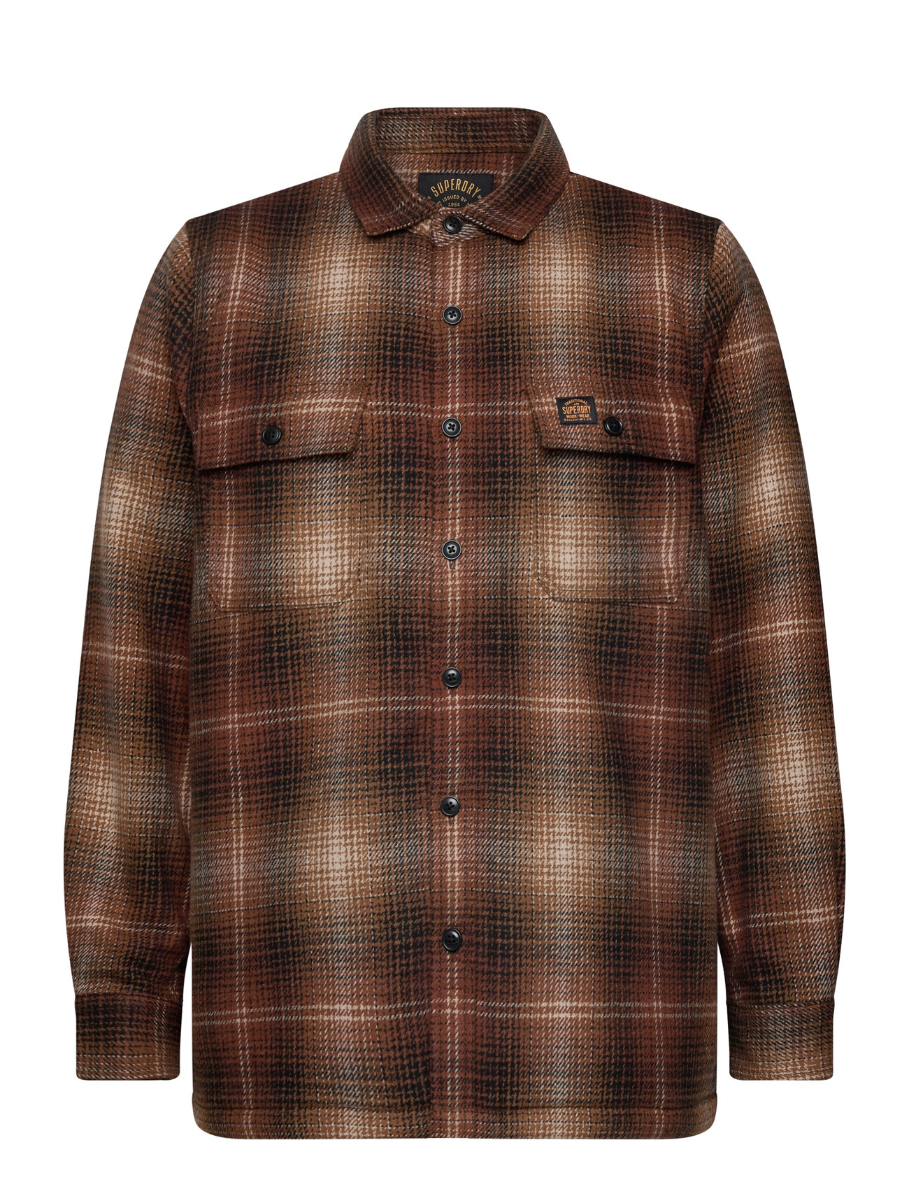 Superdry Wool Miller Overshirt Brun