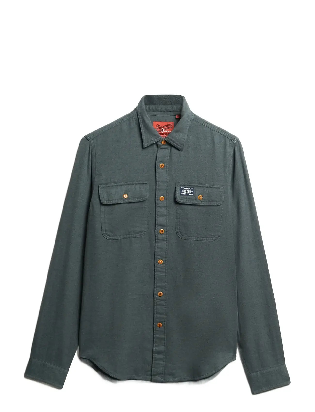 SUPERDRY Flannel Workwear Shirt Grün - XXXL - Herren