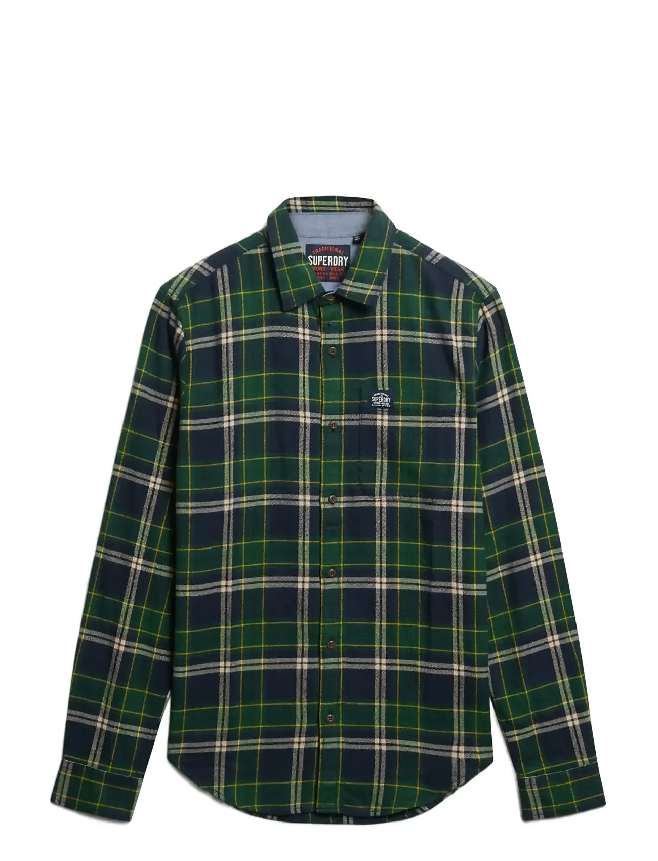 SUPERDRY L/S Baumwolle Lumberjack Shirt Grün - XL - Herren