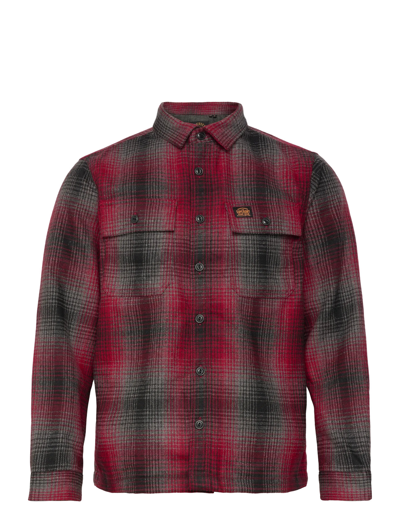 SUPERDRY Wolle Miller Overshirt Rot - XL - Herren