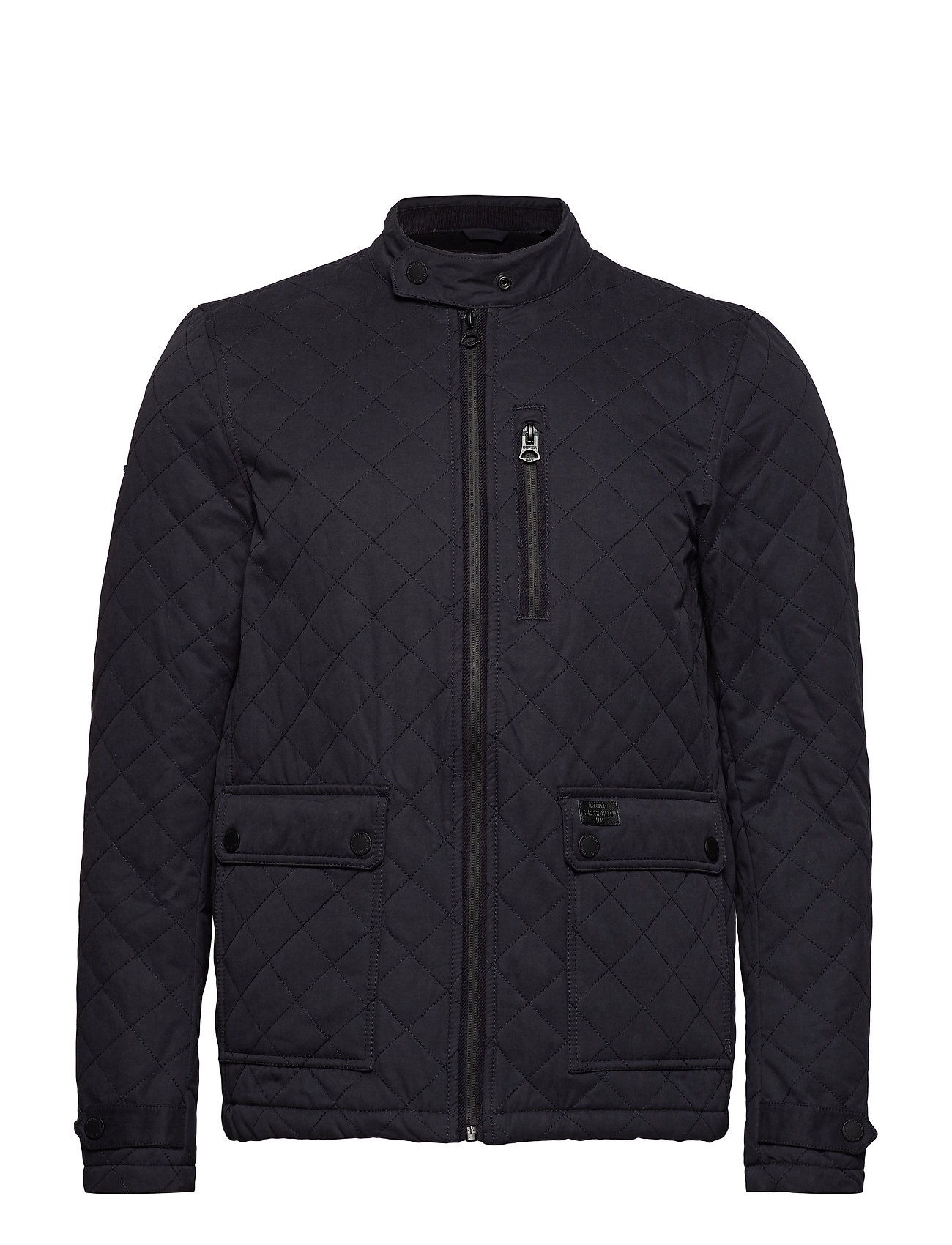 City Microfibre Quilt Jacket Doorgestikte Jas Blauw Superdry superdry kopen in de aanbieding