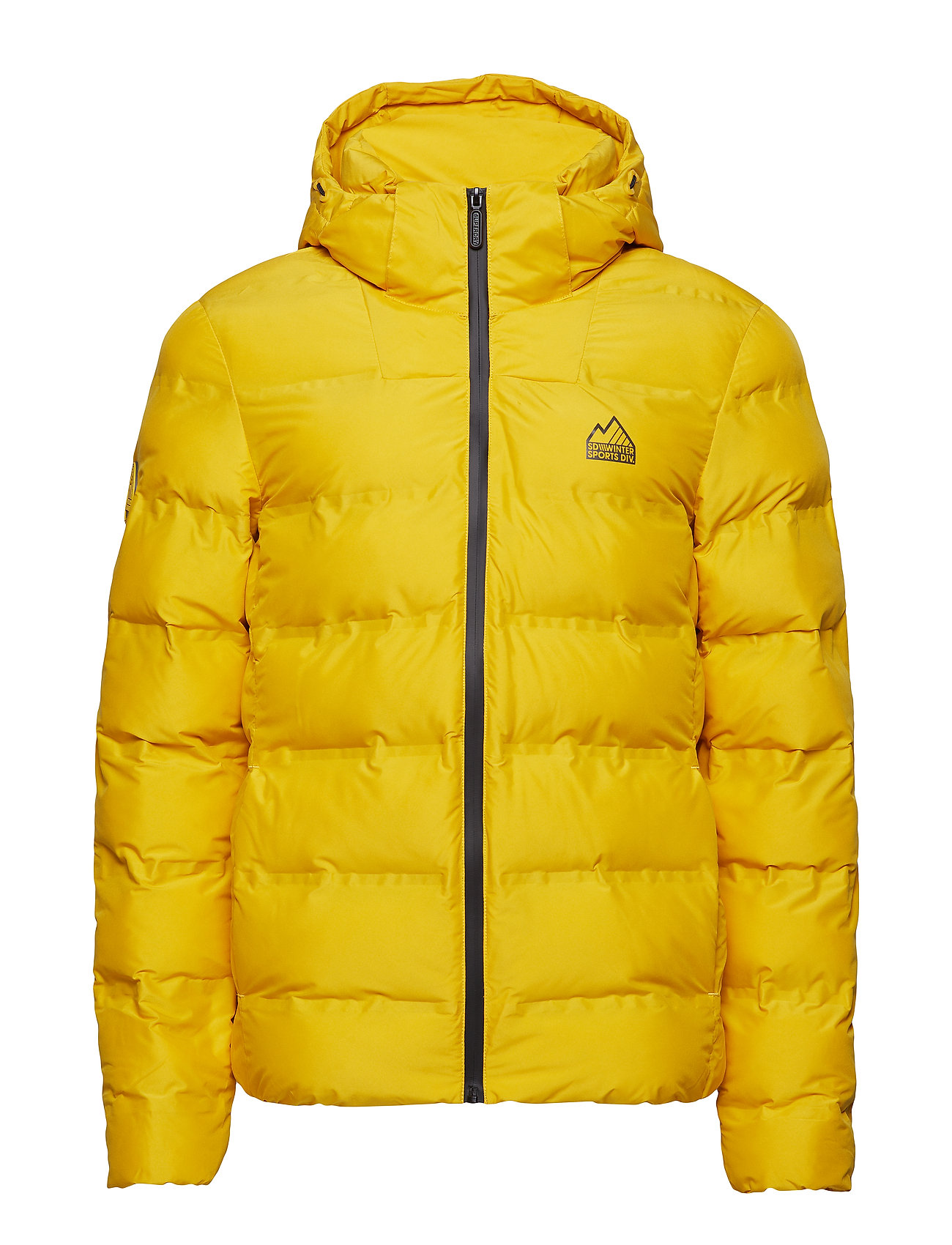 Echo Quilt Puffer Doorgestikte Jas Geel Superdry superdry kopen in de aanbieding