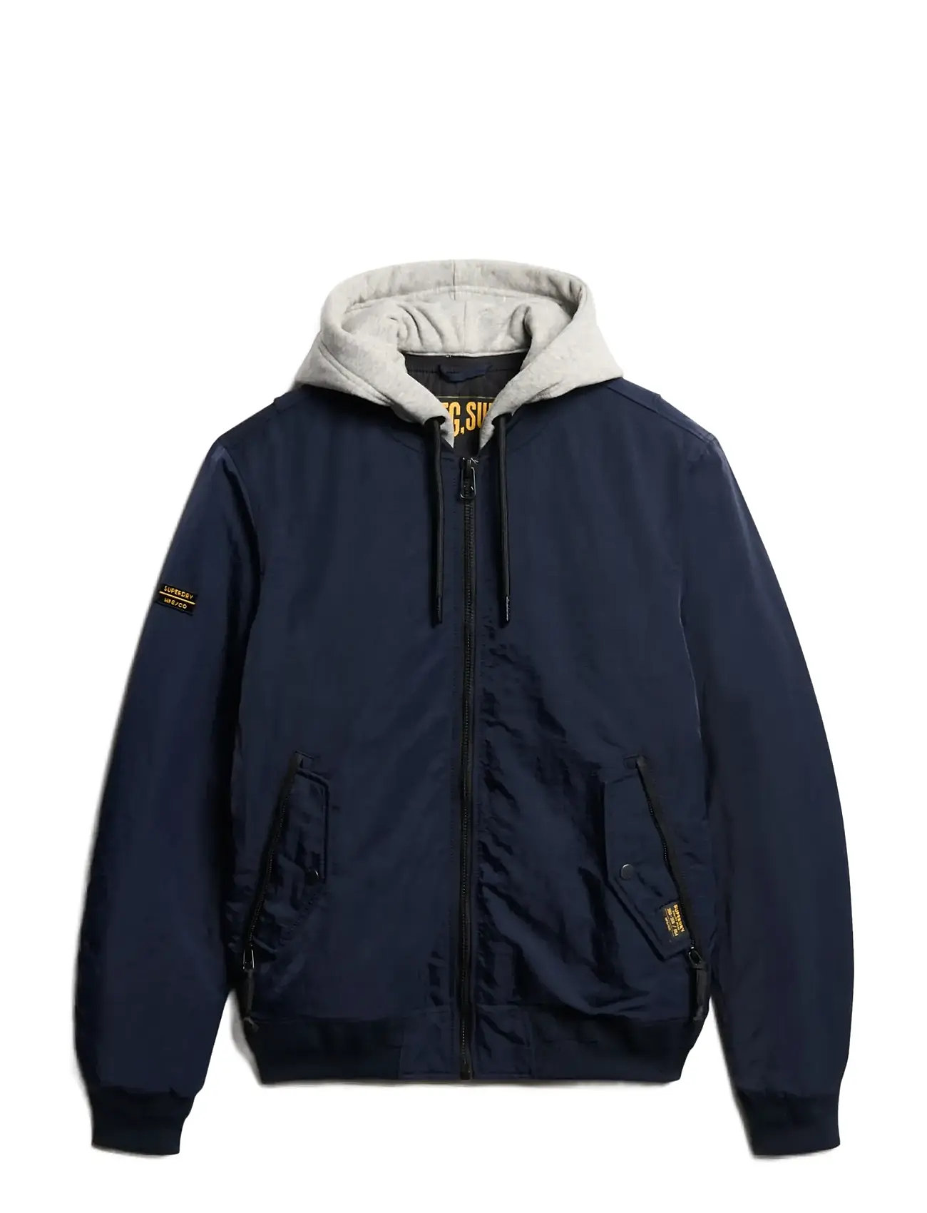 SUPERDRY Military Hooded Ma1 Jacke Navy - M - Herren