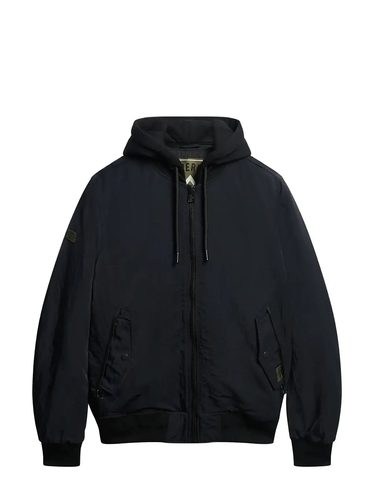 SUPERDRY Military Hooded Ma1 Jacke Schwarz - L - Herren