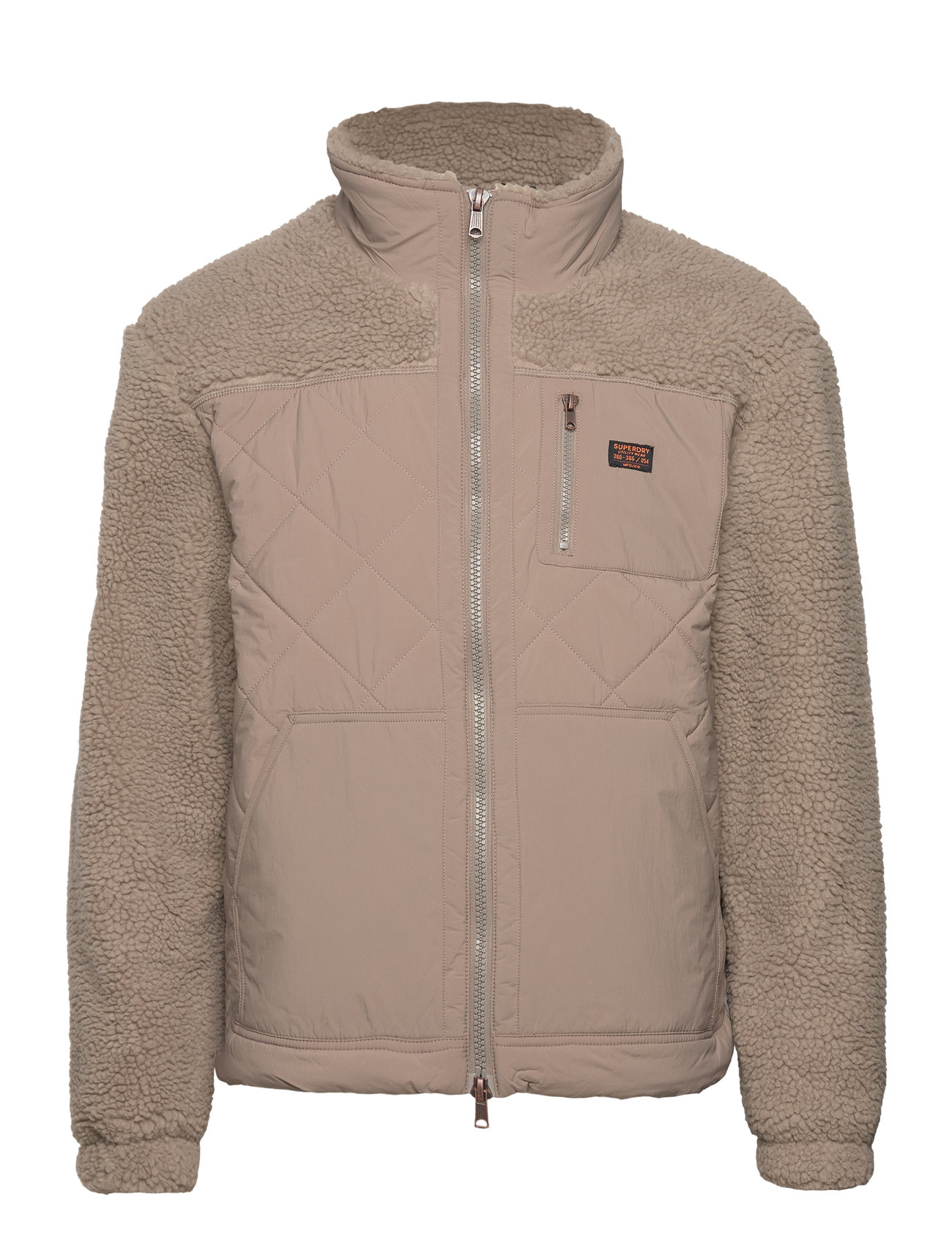Sherpa Workwear Hybrid Jacket Tops Sweat-shirts & Hoodies Fleeces & Midlayers Beige Superdry