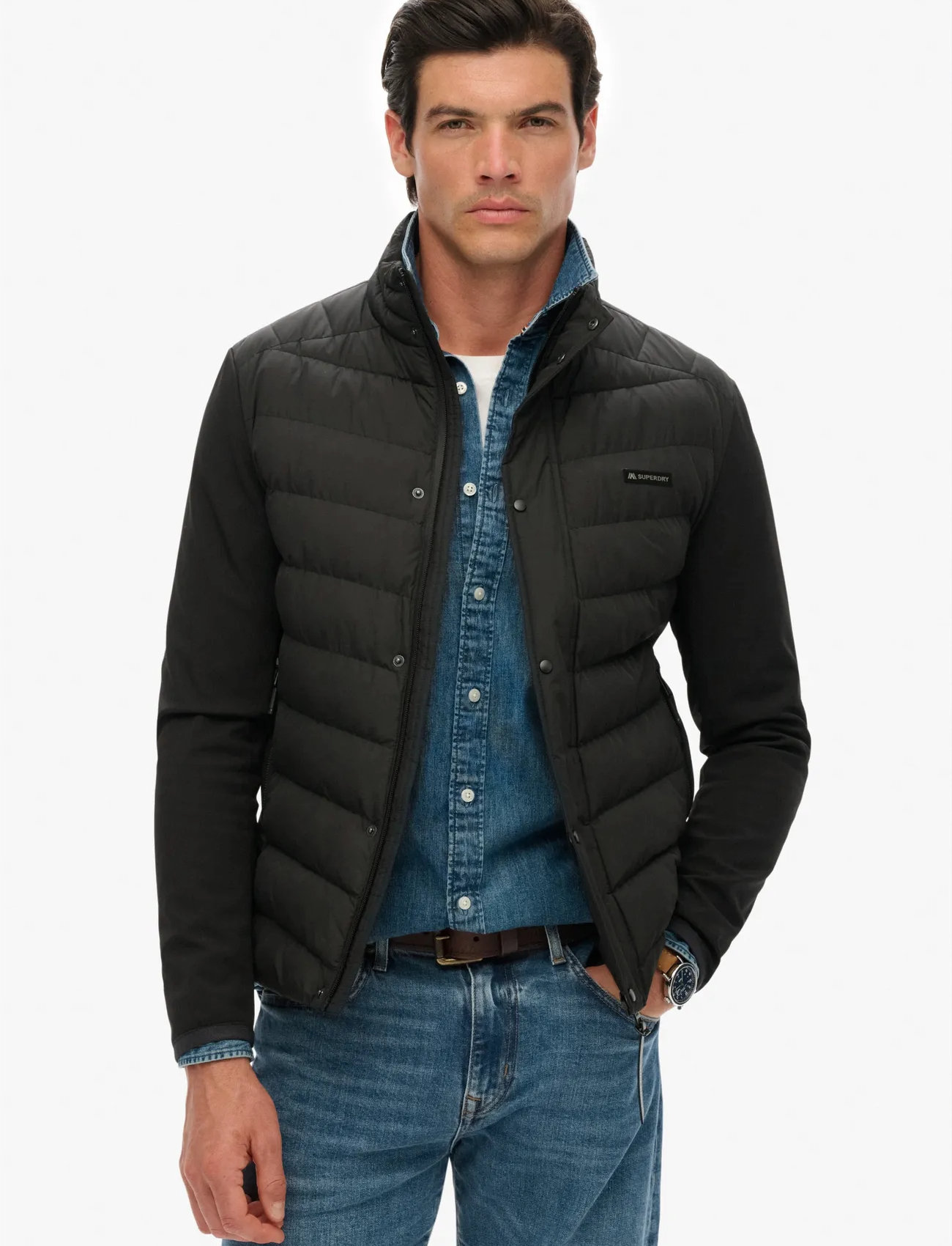 Superdry Storm Popper Softshell Jkt, S, Black, Jakker > Vatterede Jakker, Herre