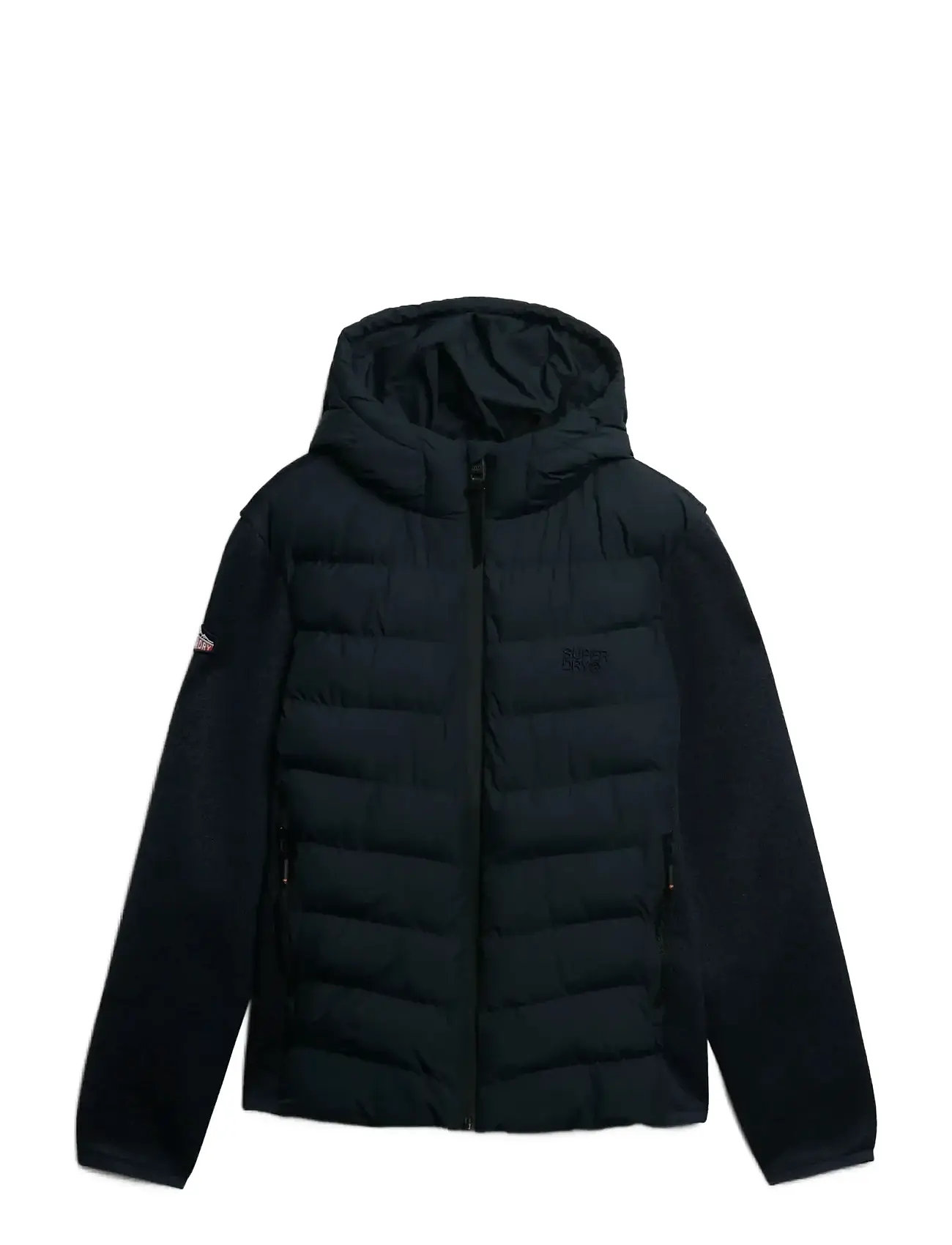 SUPERDRY Hooded Storm Knit Hybrid Jkt Navy - XL - Herren