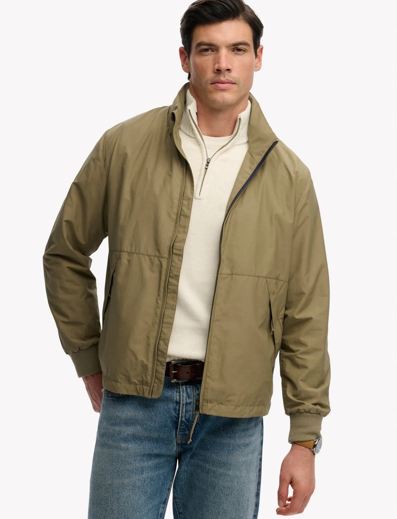 Superdry Flyweight Sports Jacket, S, Khaki green, Sport Jackets > Sport Casual Jackets, Herre