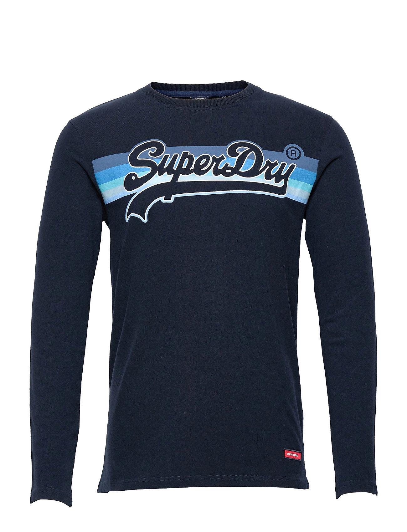 Vl Cali Stripe Ls Top T-shirts Long-sleeved Sininen Superdry