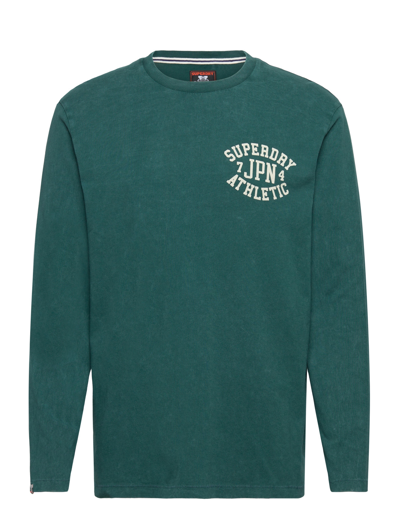 SUPERDRY Athletic Ess Ls Tee Grün - M - Herren