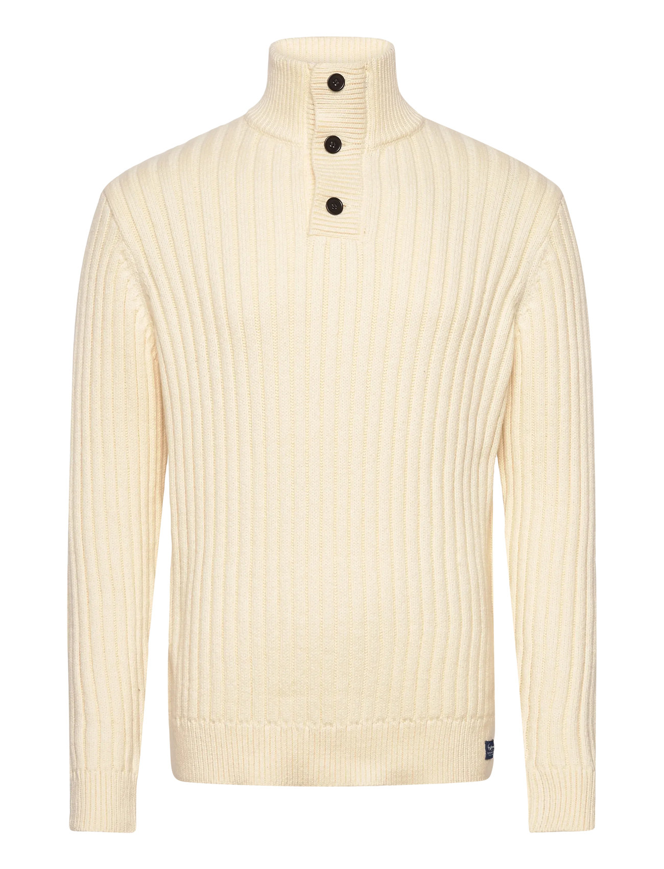 SUPERDRY Vintage Ribbed Henley Cream - XL - Herren