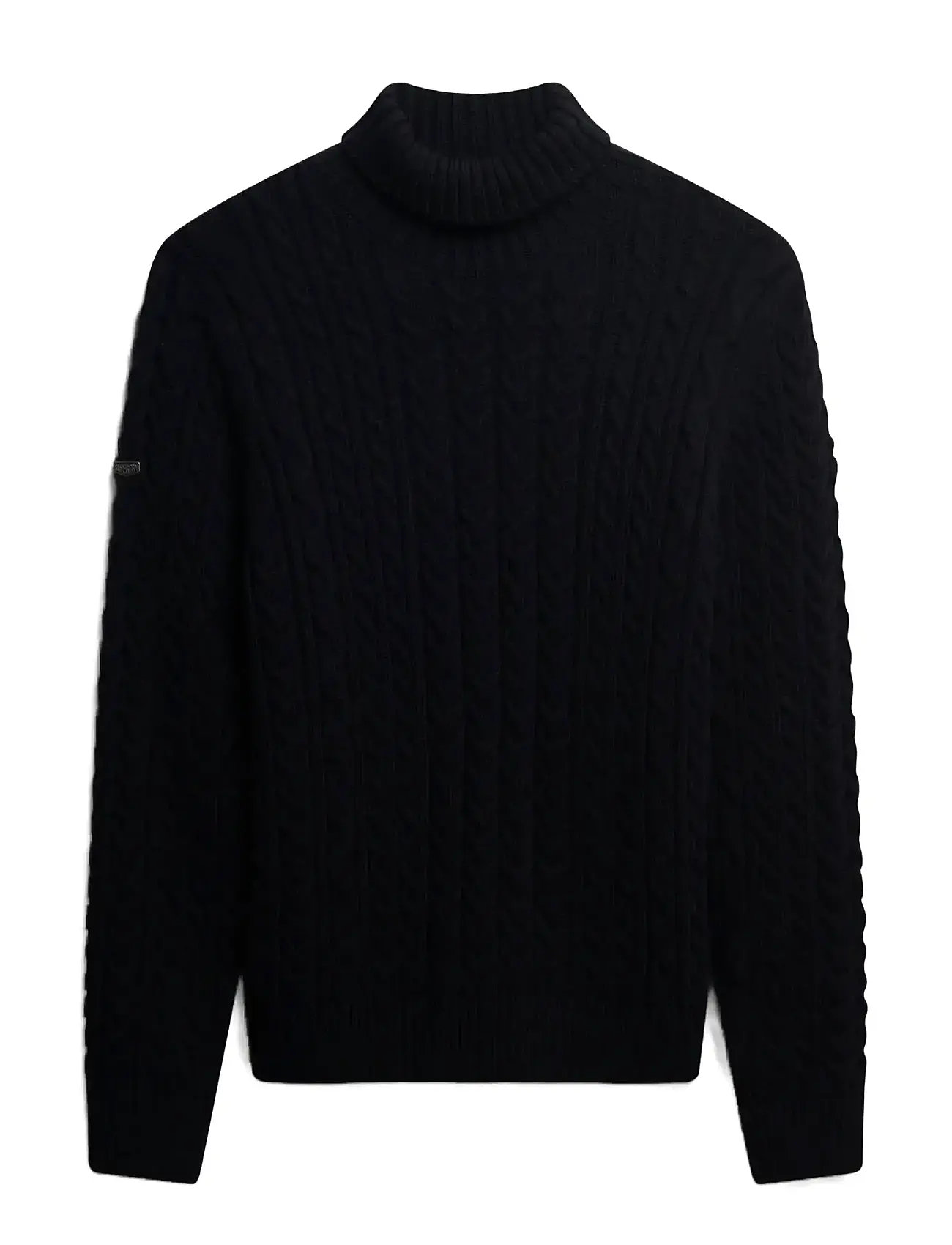 SUPERDRY Jacob Cable Roll Neck Jumper Navy - XL - Herren