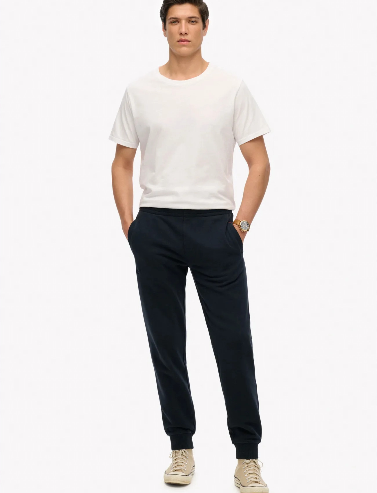 Superdry Essential Logo Joggers Hb, XL, Navy, Underdele > Joggingbukser, Herre