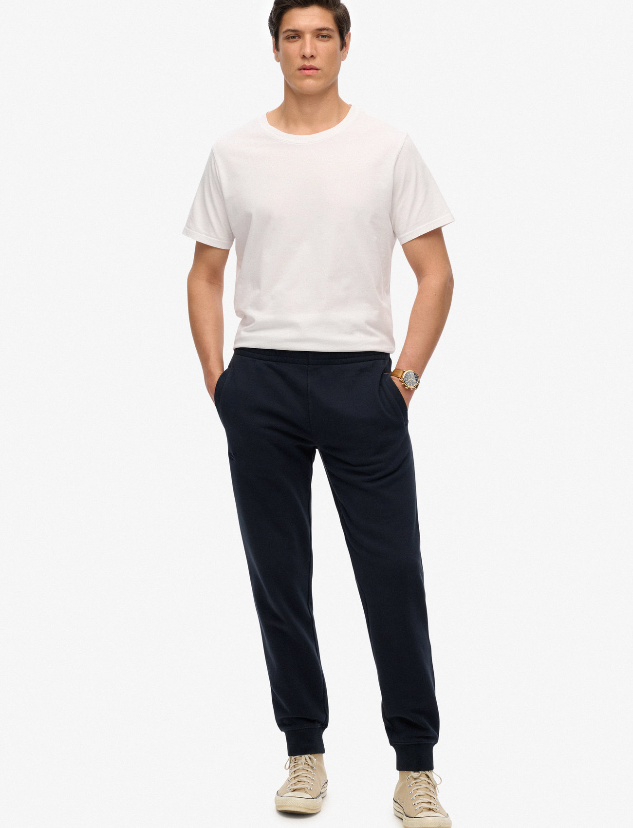Superdry Essential Logo Joggers Hb, M, Navy, Underdele > Joggingbukser, Herre