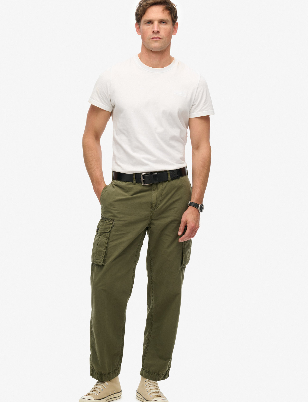 Superdry Parachute Light Cargo Pant, 29 x 32, Khaki green, Bukser > Cargo-Bukser, Herre
