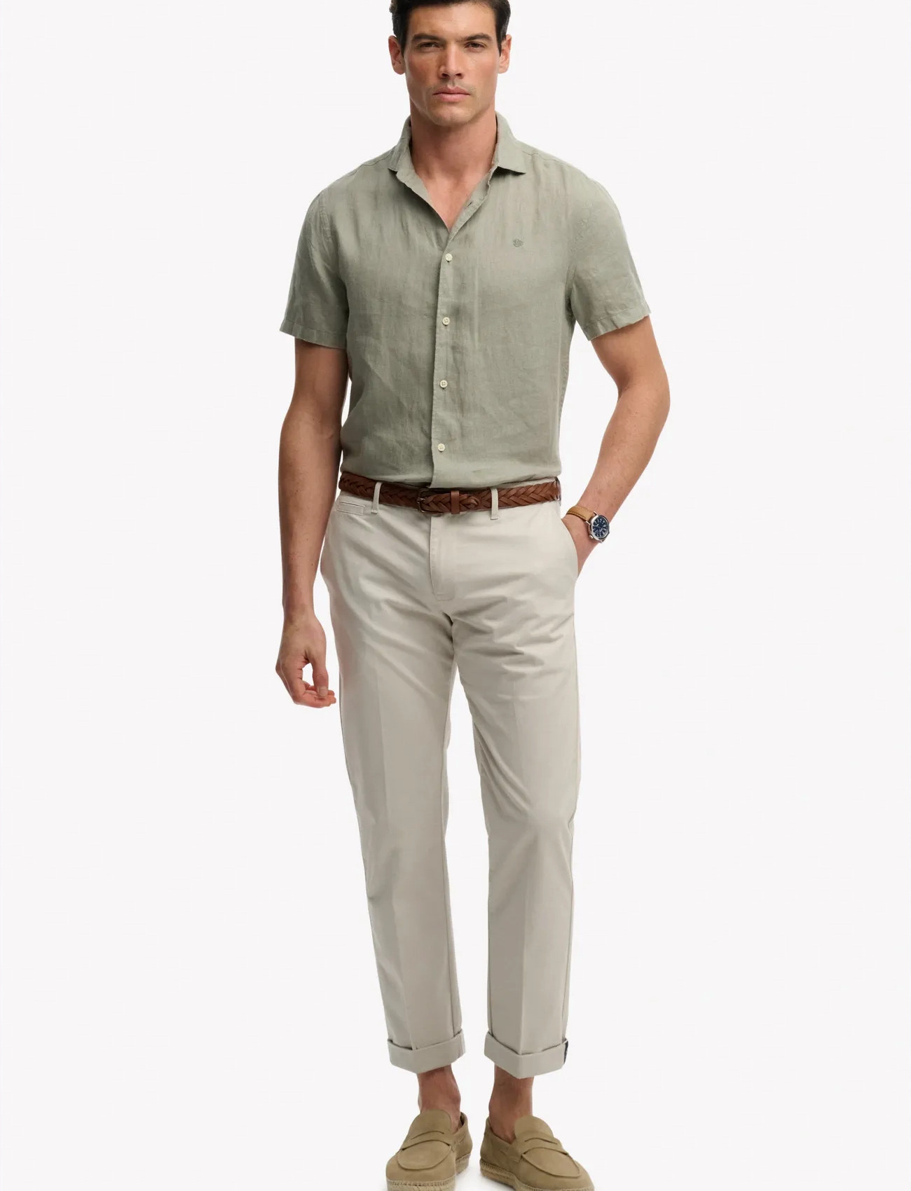 Superdry Premium Regular Chino, 31 x 32, Beige, Bukser > Chinos, Herre