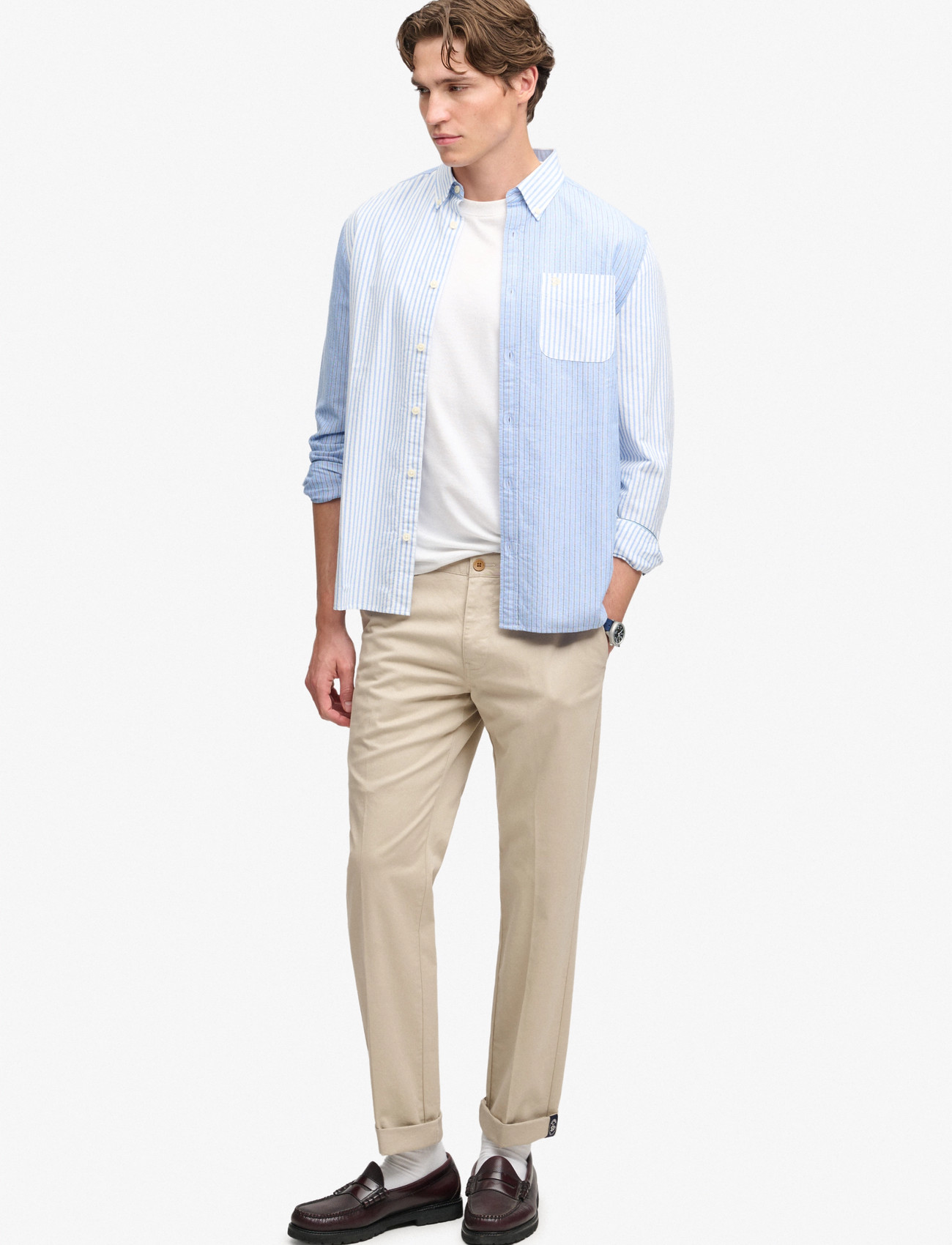 Superdry Premium Regular Chino, 31 x 32, Beige, Bukser > Chinos, Herre