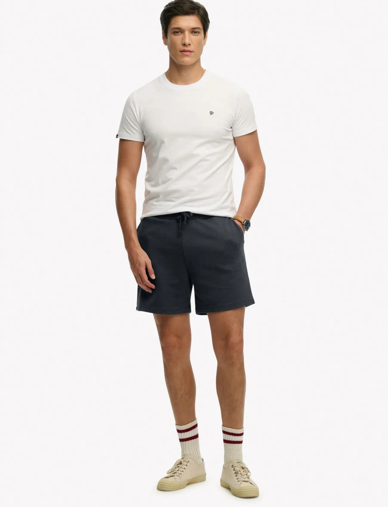 Superdry Essential Logo Classic Short, S, Navy, Shorts > Afslappede Shorts, Herre
