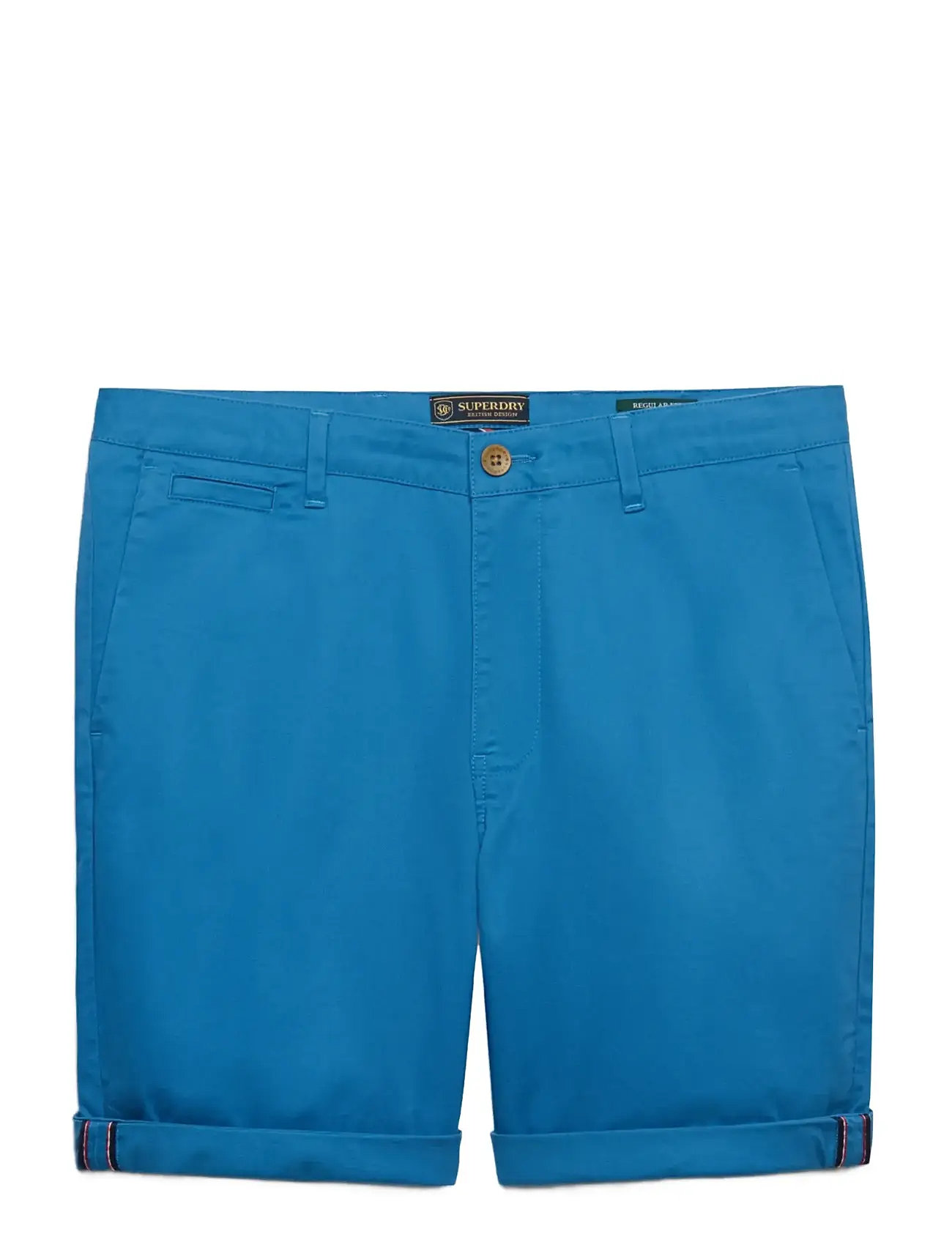 Superdry Premium Regular Chino Short, 30, Blue, Shorts > Chinoshorts, Herre