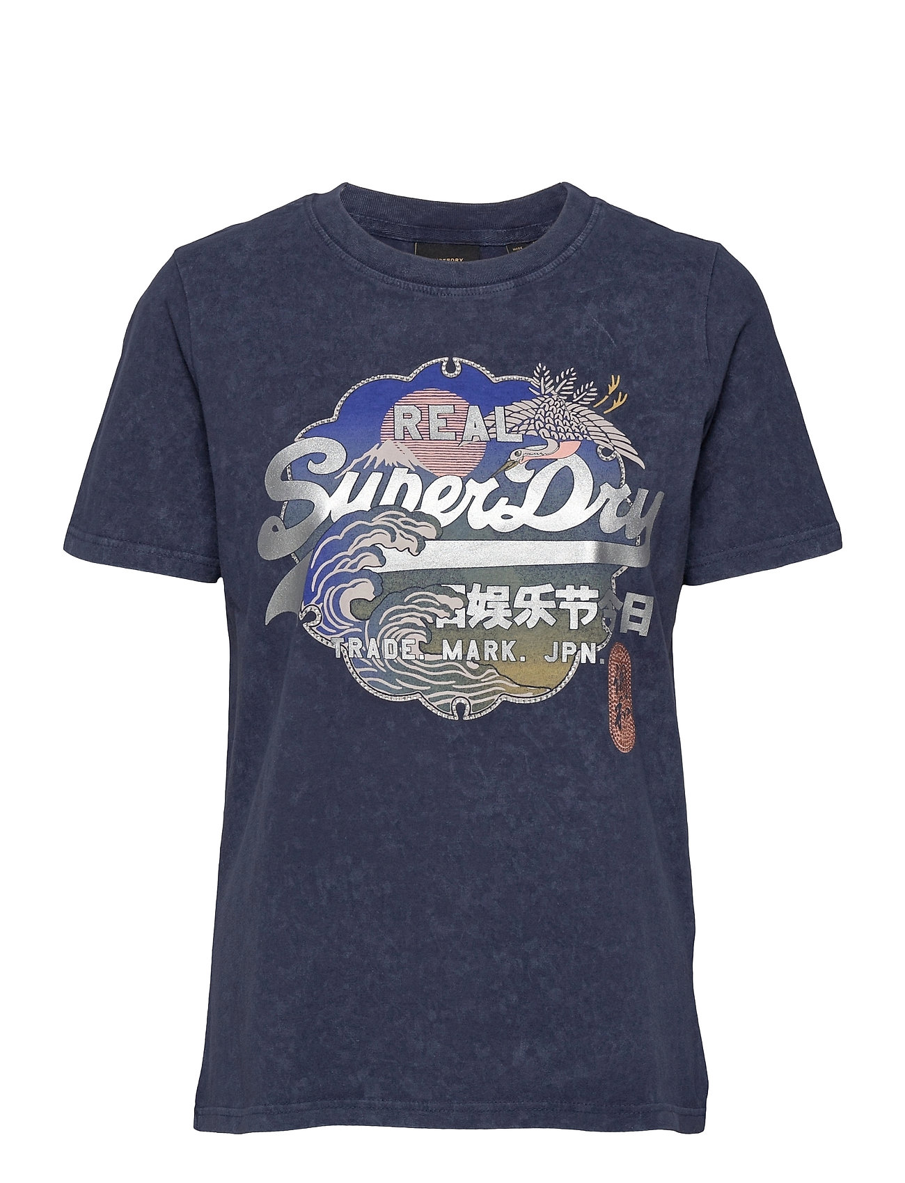 Vl Itago Tee T-shirts & Tops Short-sleeved Sininen Superdry