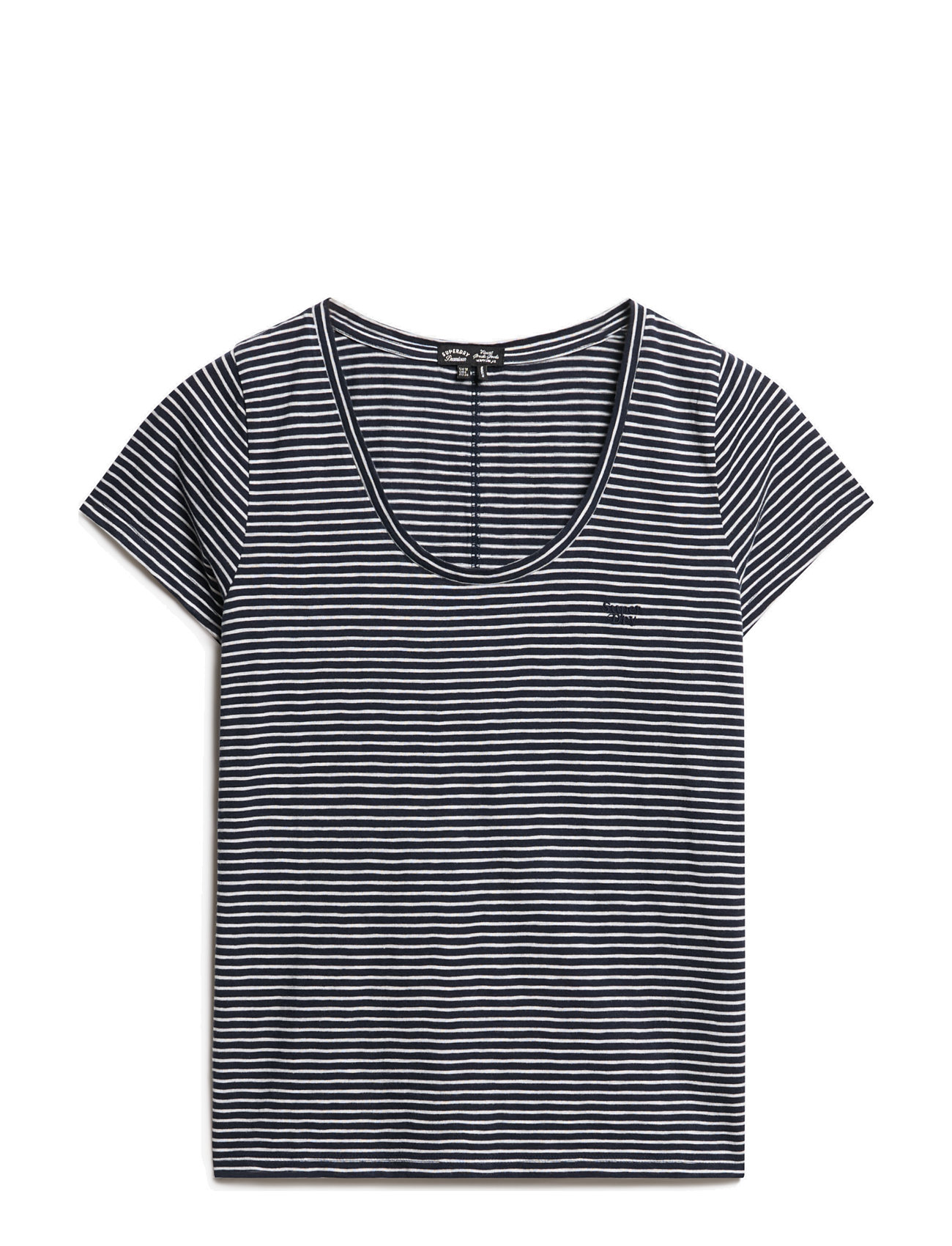 Superdry Scoop Neck Tee Marinblå