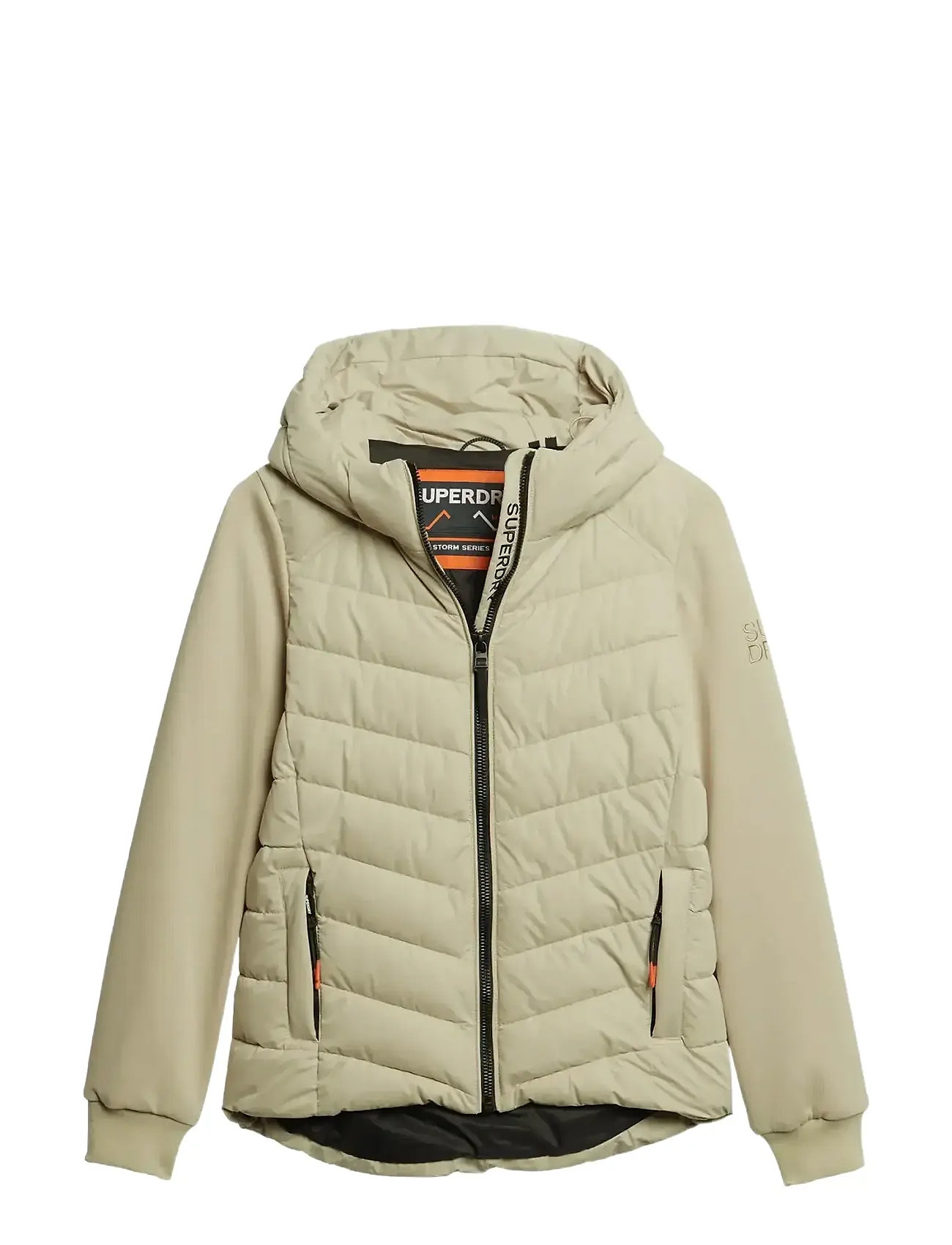 SUPERDRY Hood Storm Hybrid Gefüttert Jkt Beige - 10 - Damen