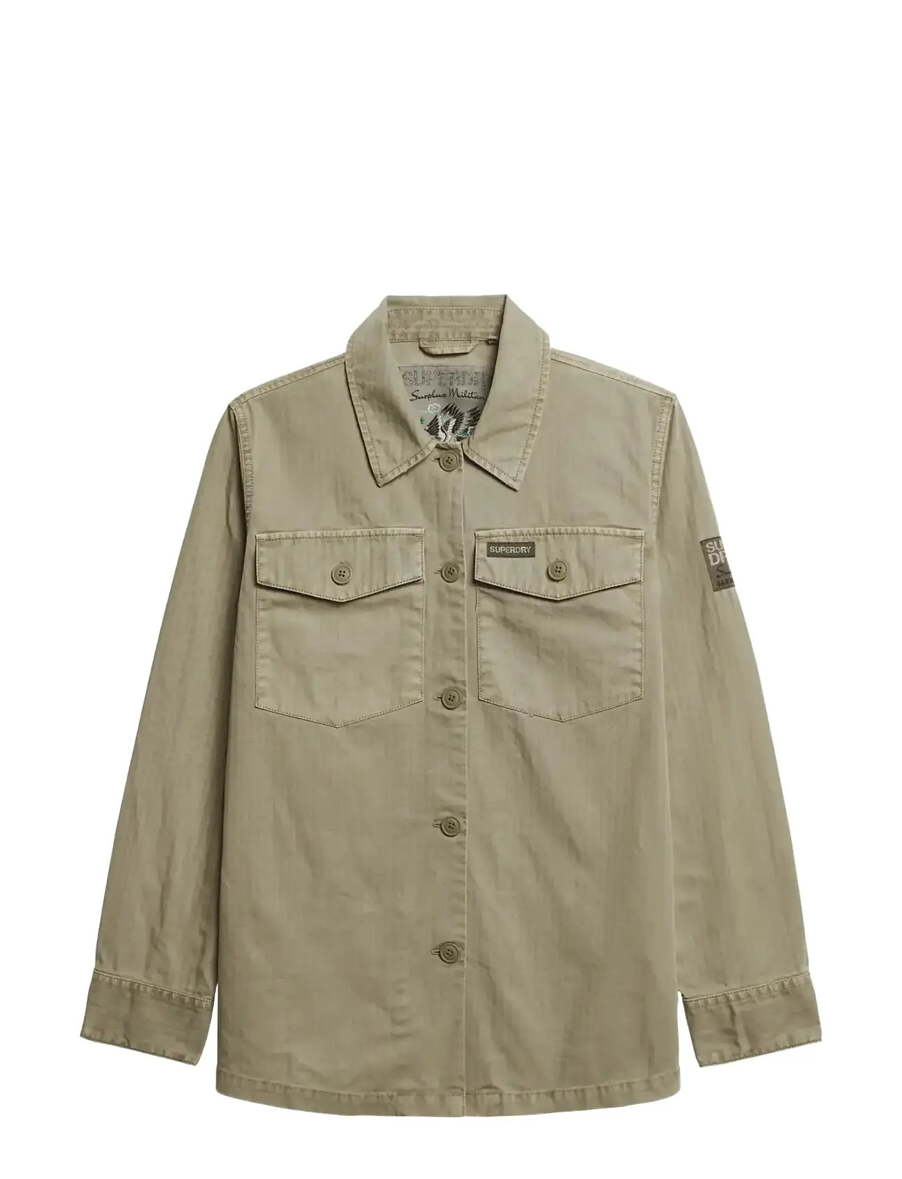 SUPERDRY Military Overshirt Khaki - 10 - Damen
