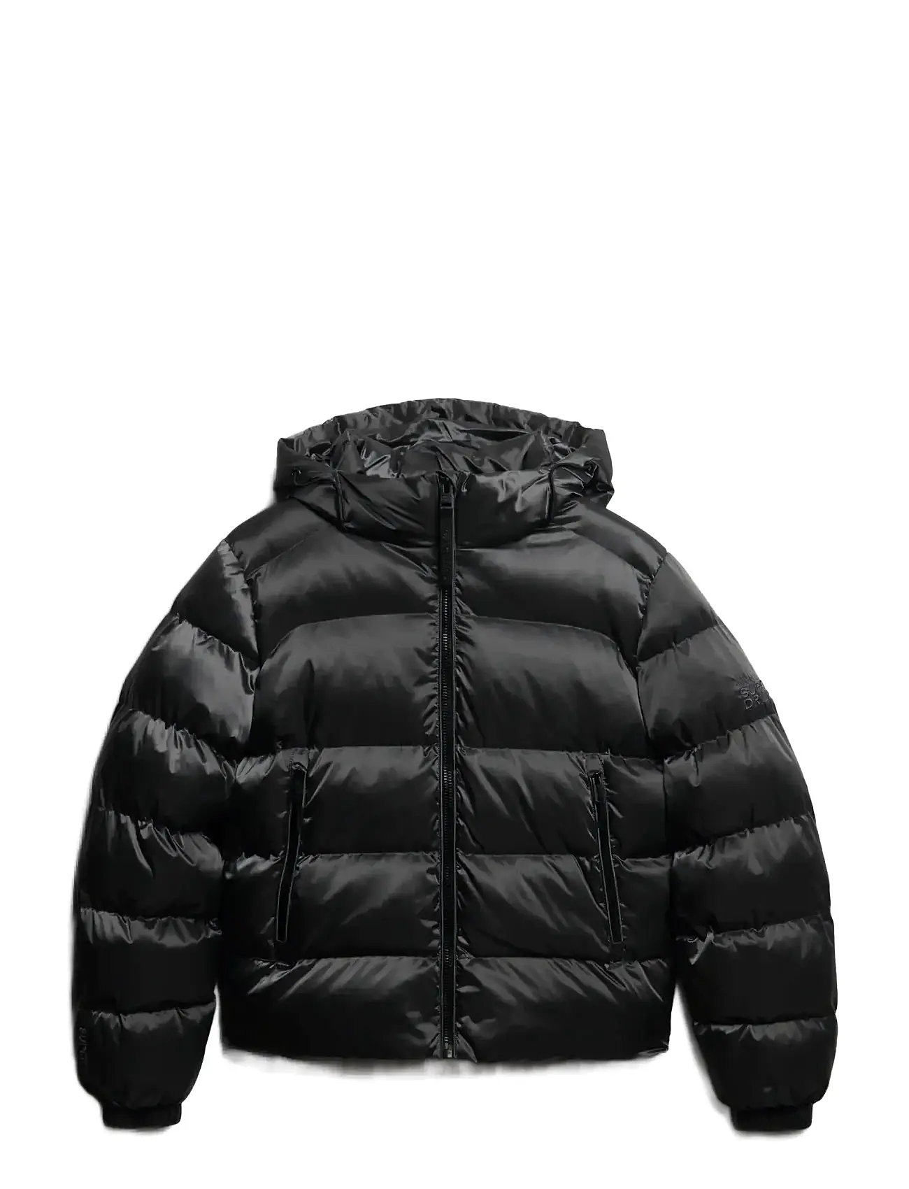 SUPERDRY Hooded Luxe Sport Puffer Schwarz - L - Damen