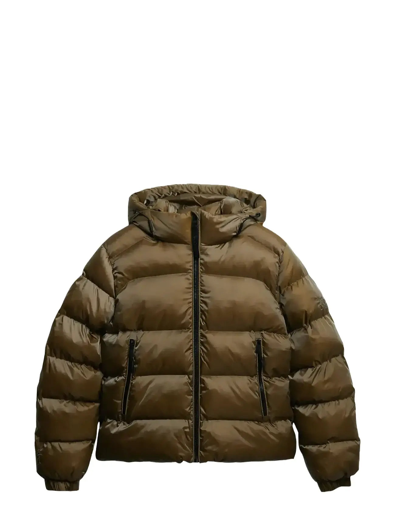 SUPERDRY Hooded Luxe Sport Puffer Braun - M - Damen