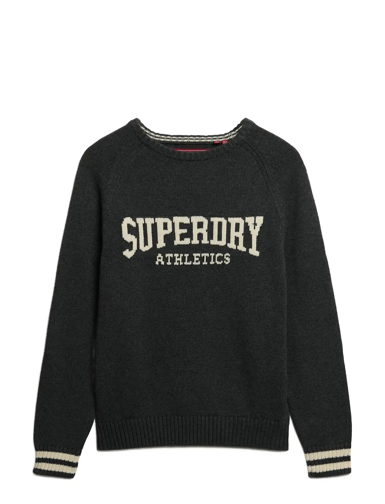 SUPERDRY Slouchy Intarsia Graphic Knit Grau - M - Damen