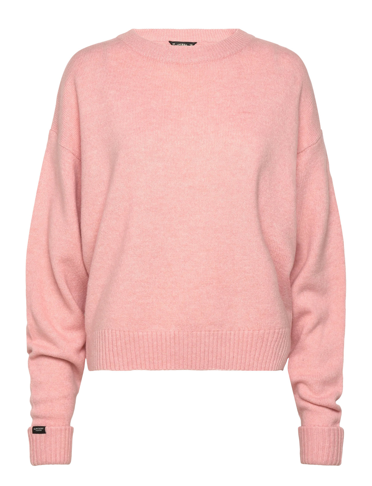 SUPERDRY Slouchy Crew Neck Jumper Pink - XS - Damen