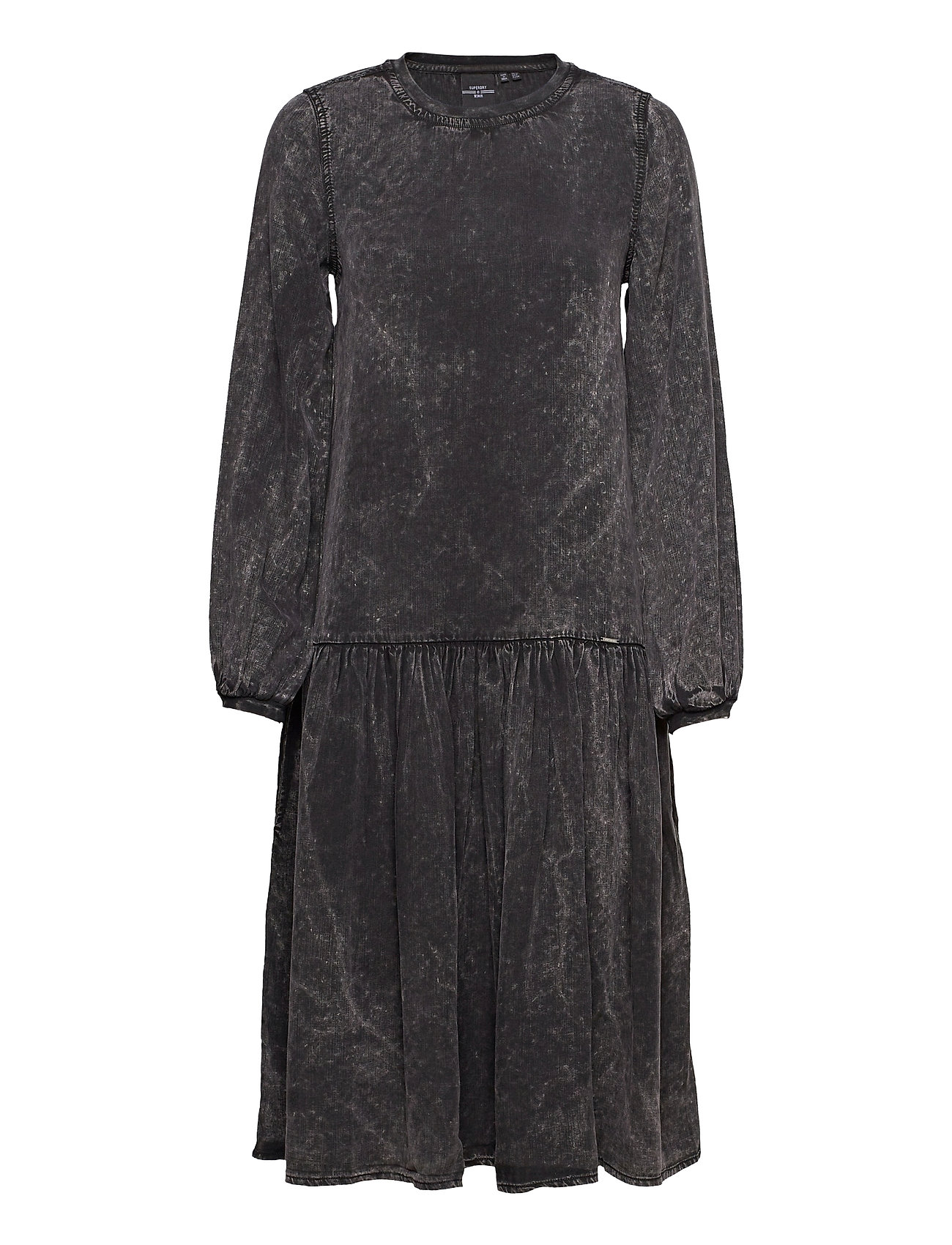 SUPERDRY Mia Midi Kleid Schwarz - XS - Damen