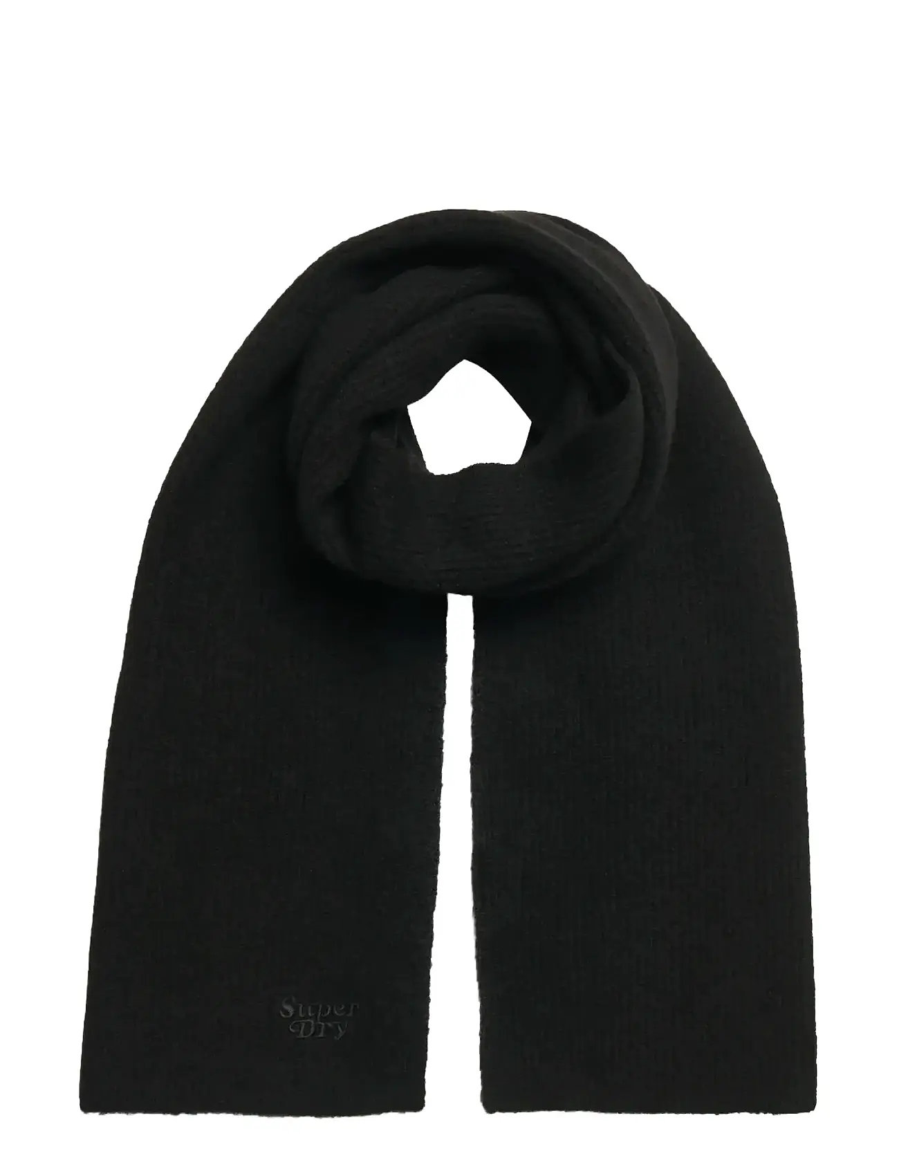SUPERDRY Soft Rib Knit Schal Schwarz - One Size - Damen