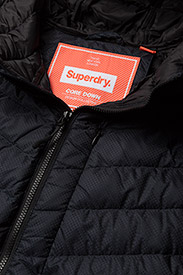 superdry micro quilt hooded down jacket 
