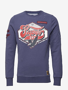 Nouvelle Chemise Superdry lineman Slim Track Top Track Navy
