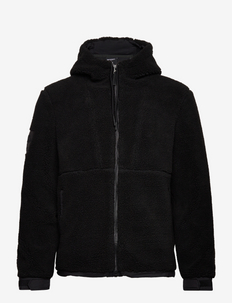 CODE XPD BORG HYBRID - plīša džemperi - black